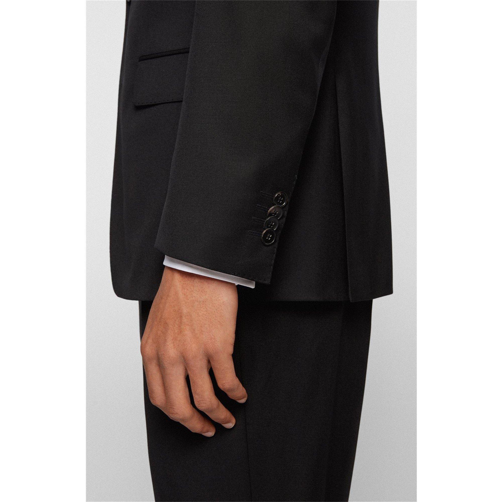 Black 001 - Boss - Men's Huge6 Blazer Suit Jacket - 6