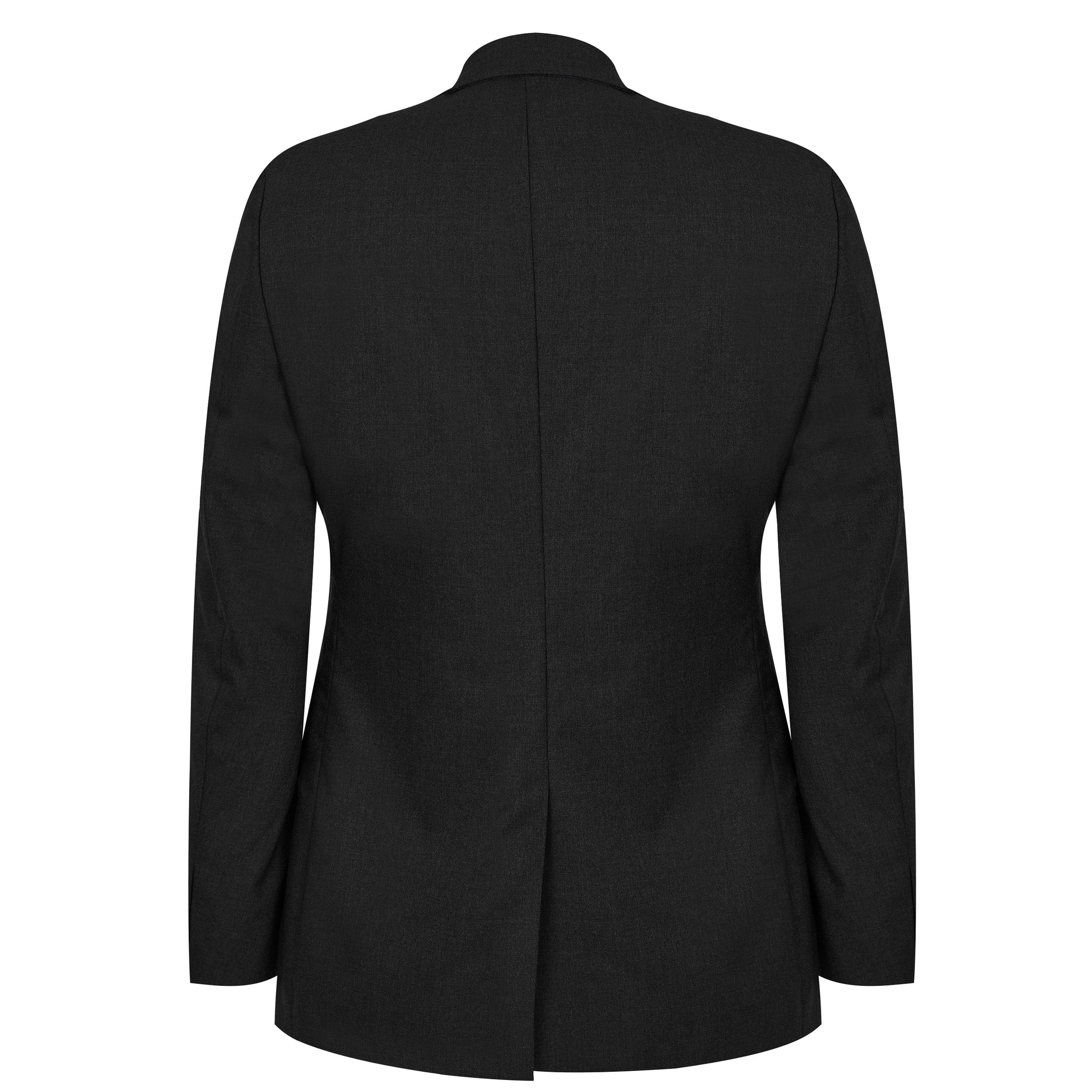 Charcoal - Without Prejudice - Kilburn Charcoal Slim Fit Suit Jacket - Italian Fabric - 2