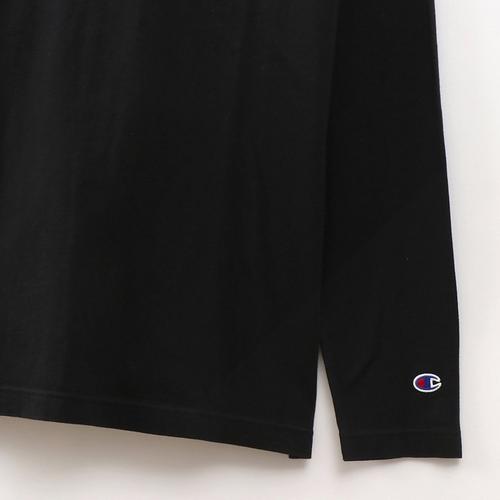 BLACK - Champion - Basic Mens Long Sleeve T Shirt - 3