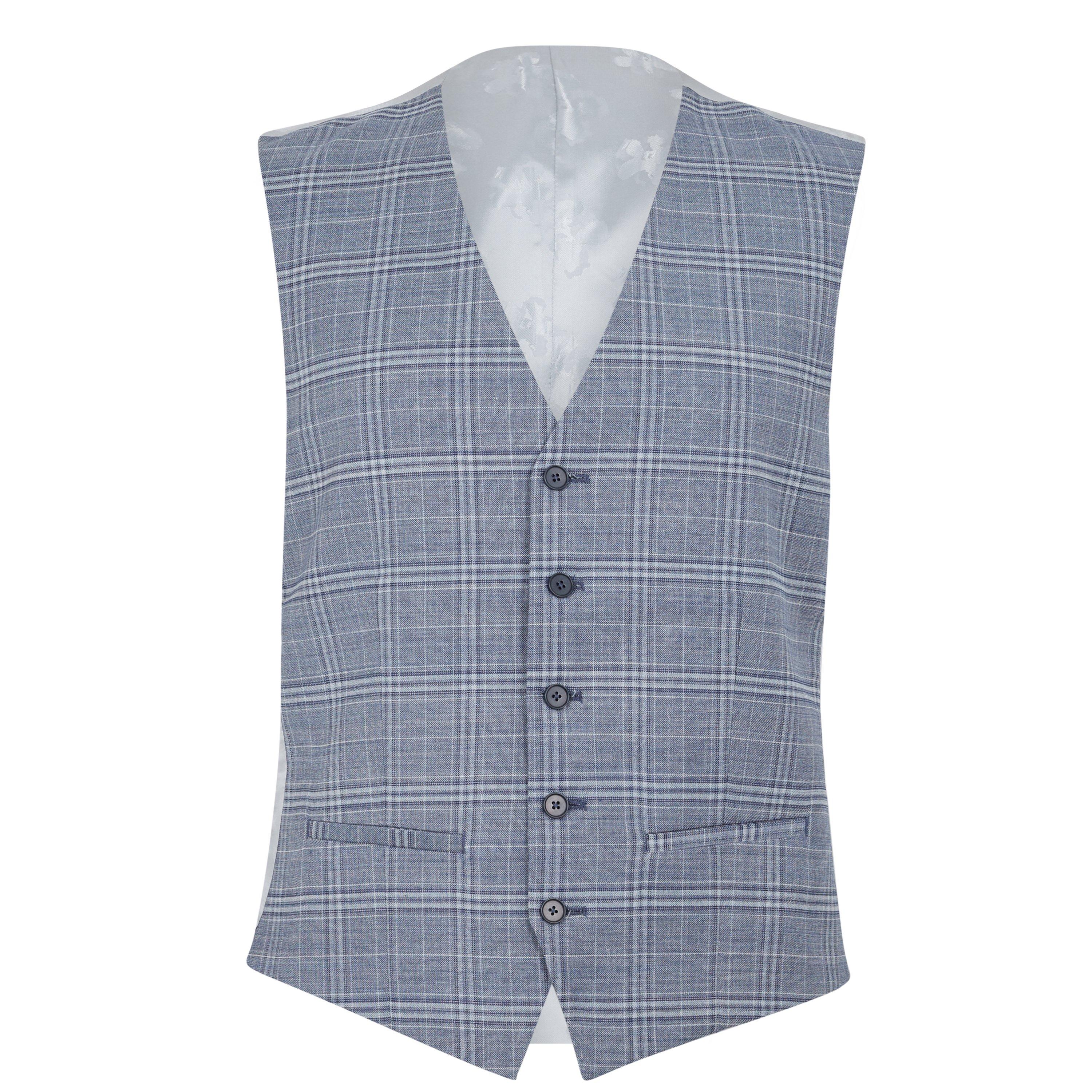 Staubiges Blau - Ted Baker - Men's Tulip Check Suit Jacket - 1