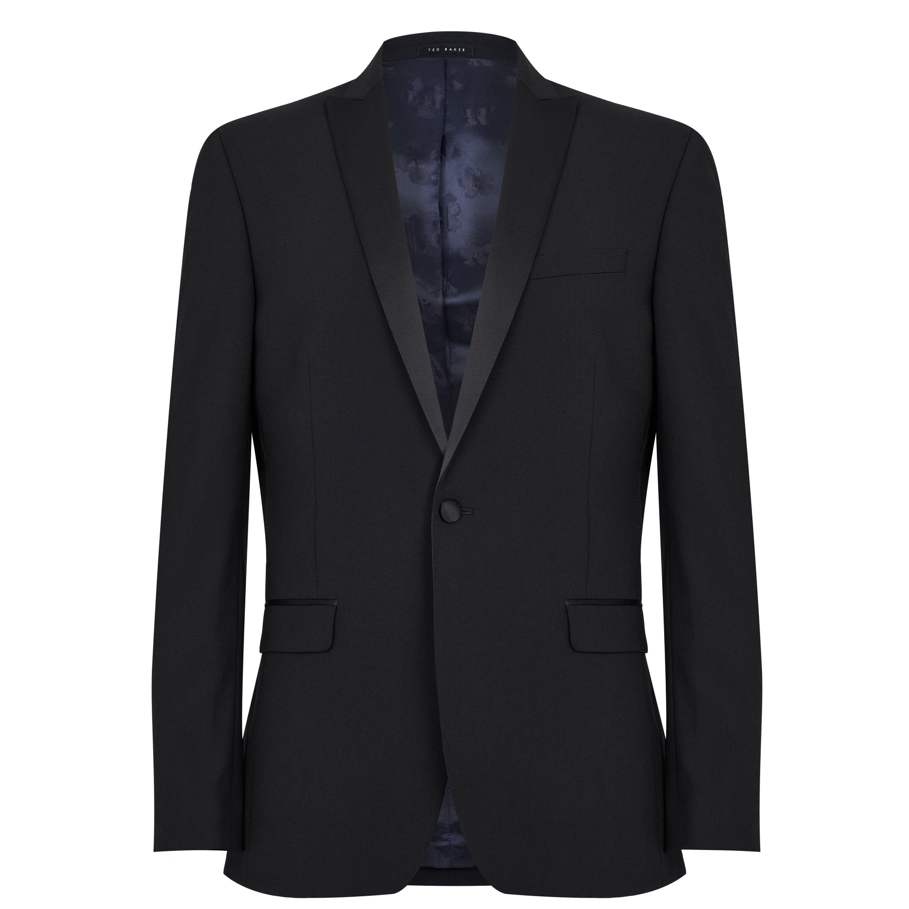 Black - Ted Baker - Pine Slim Fit Tuxedo Jacket - 1