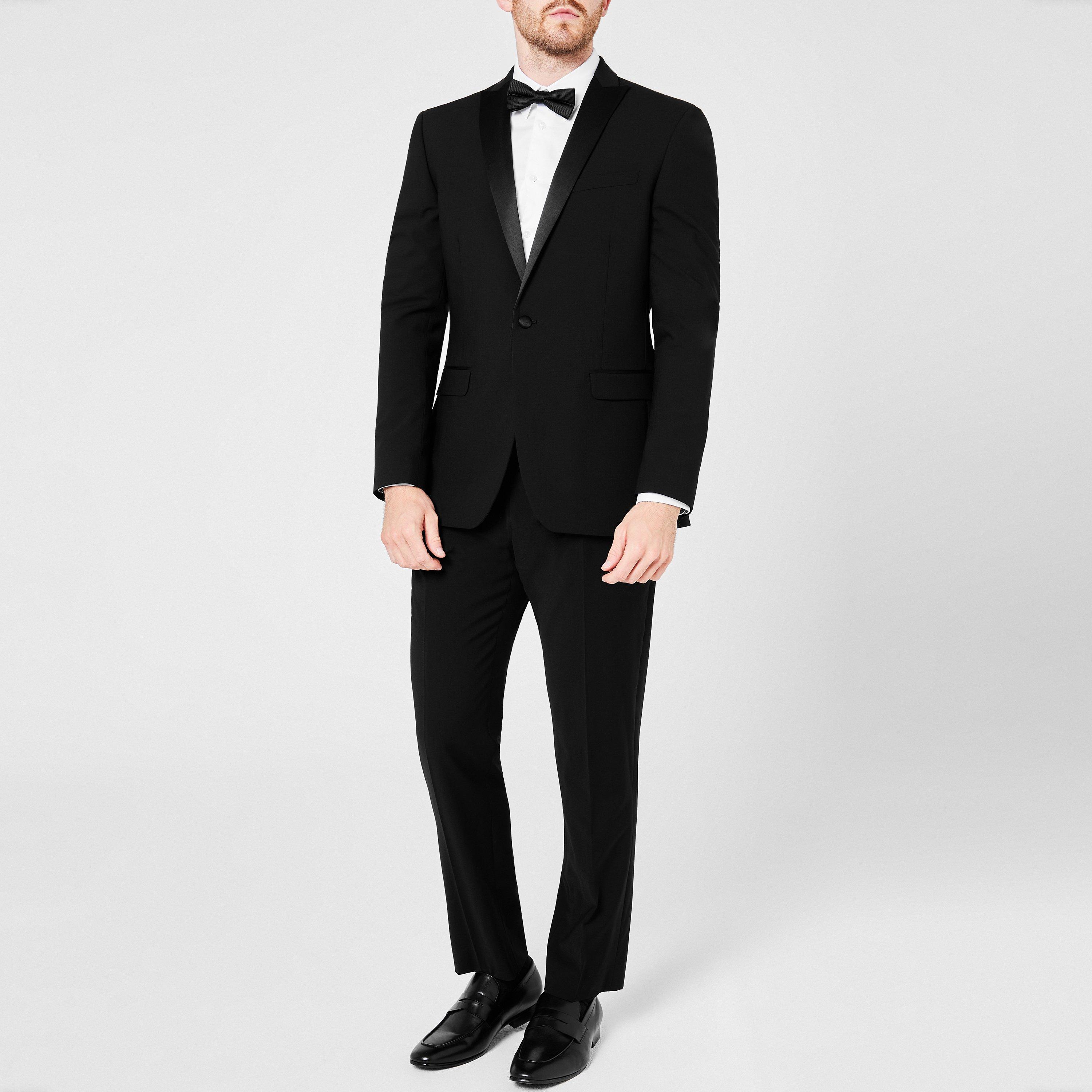 Schwarz - Ted Baker - Pine Slim Fit Tuxedo Jacket - 2