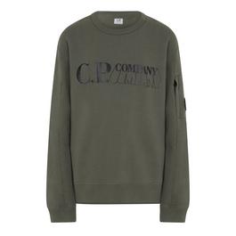 CP Company BoyS Double Logo Sweatshirt