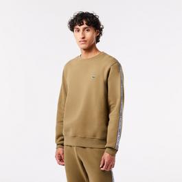 Lacoste Logo Stripe Sweatshirt