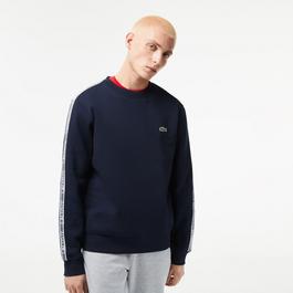 Lacoste Logo Stripe Sweatshirt