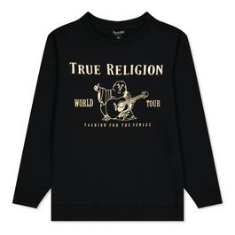 True Religion Foil Buddha Logo Sweatshirt Boy's