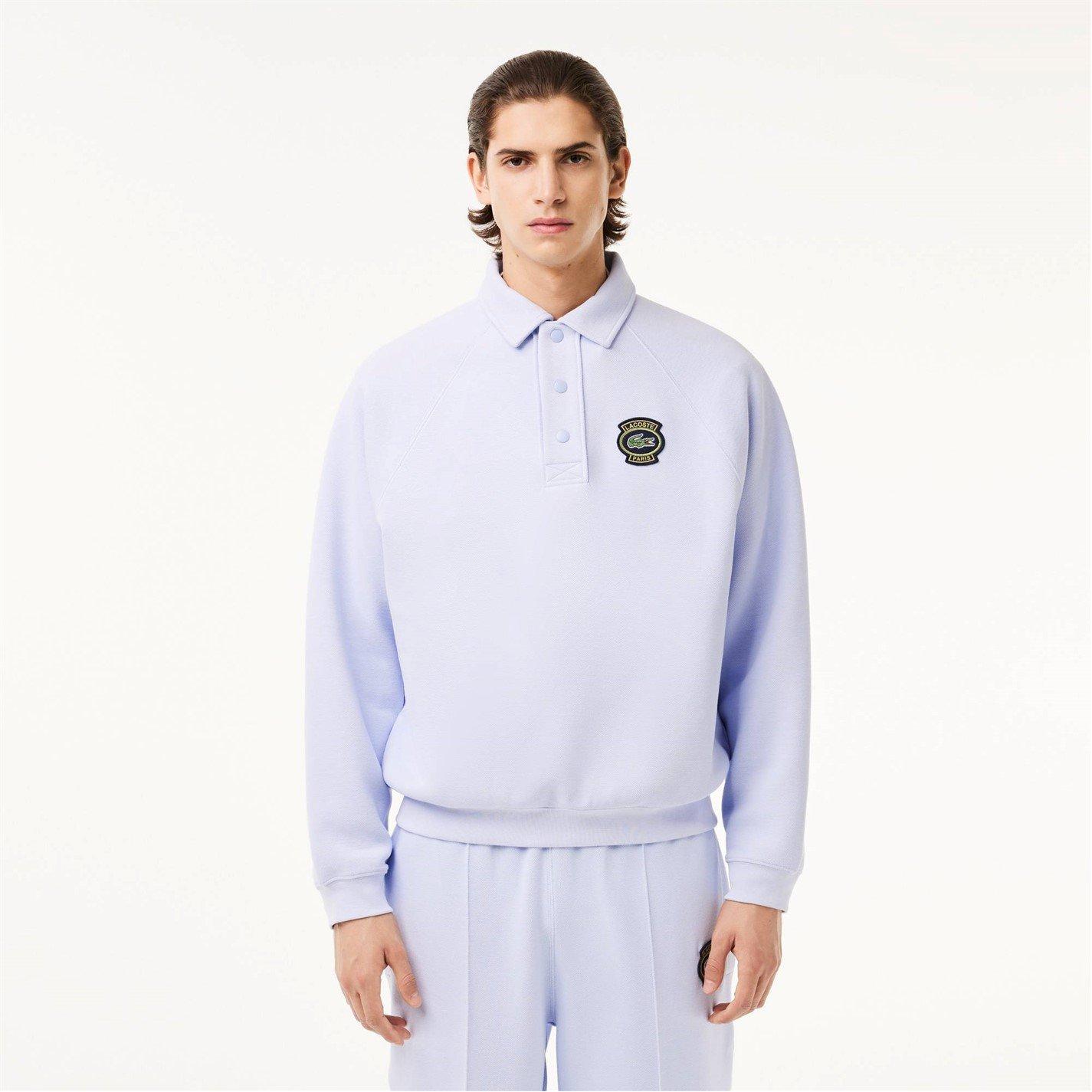Blue J2G - Lacoste - Heritage Polo Neck Sweatshirt - 1