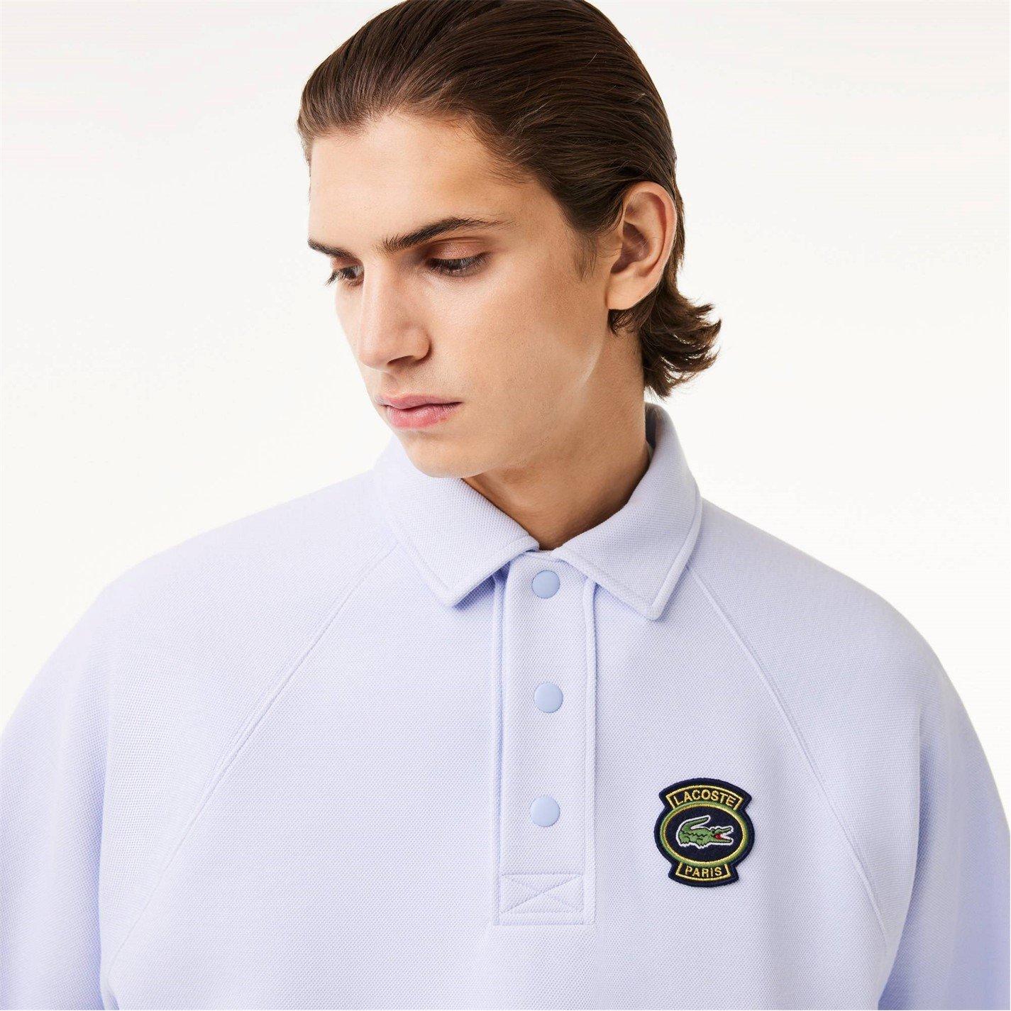 Blue J2G - Lacoste - Heritage Polo Neck Sweatshirt - 3