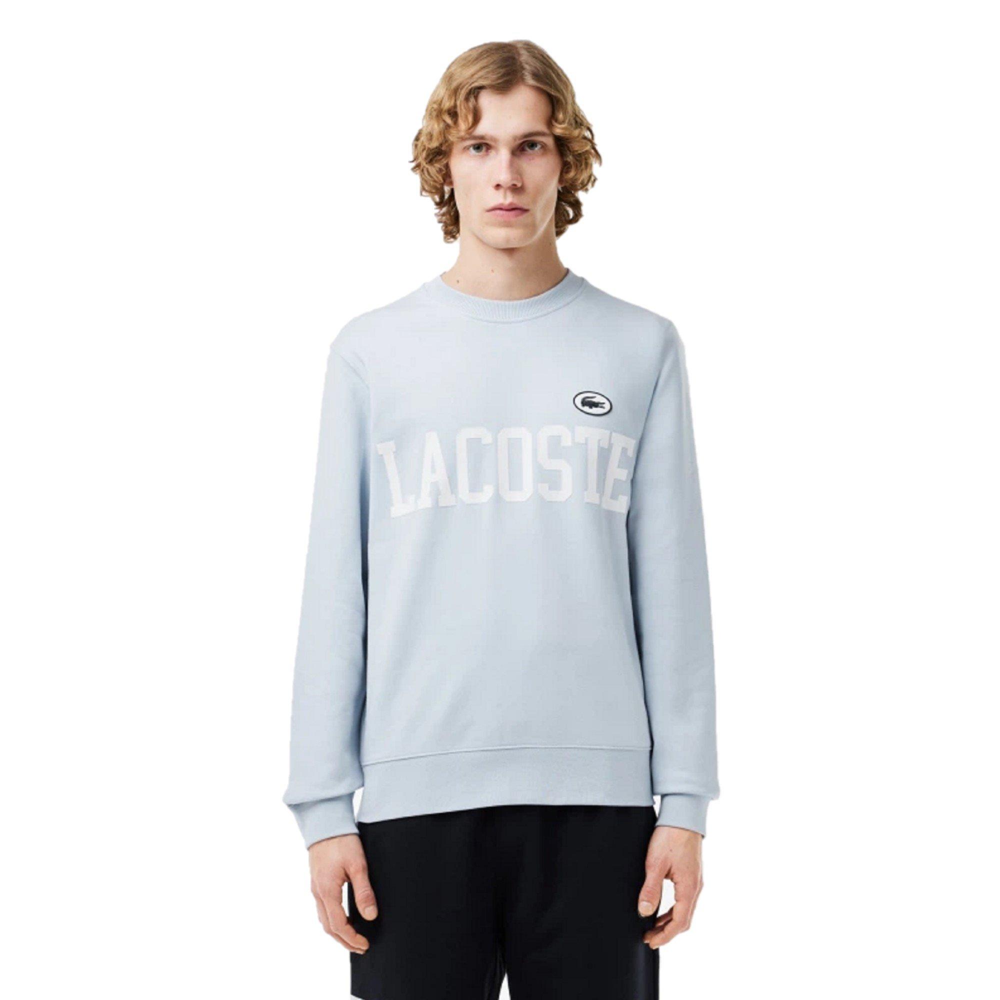 Lacoste Flocked Fleece Sweatshirt - Phoenix Blue - S
