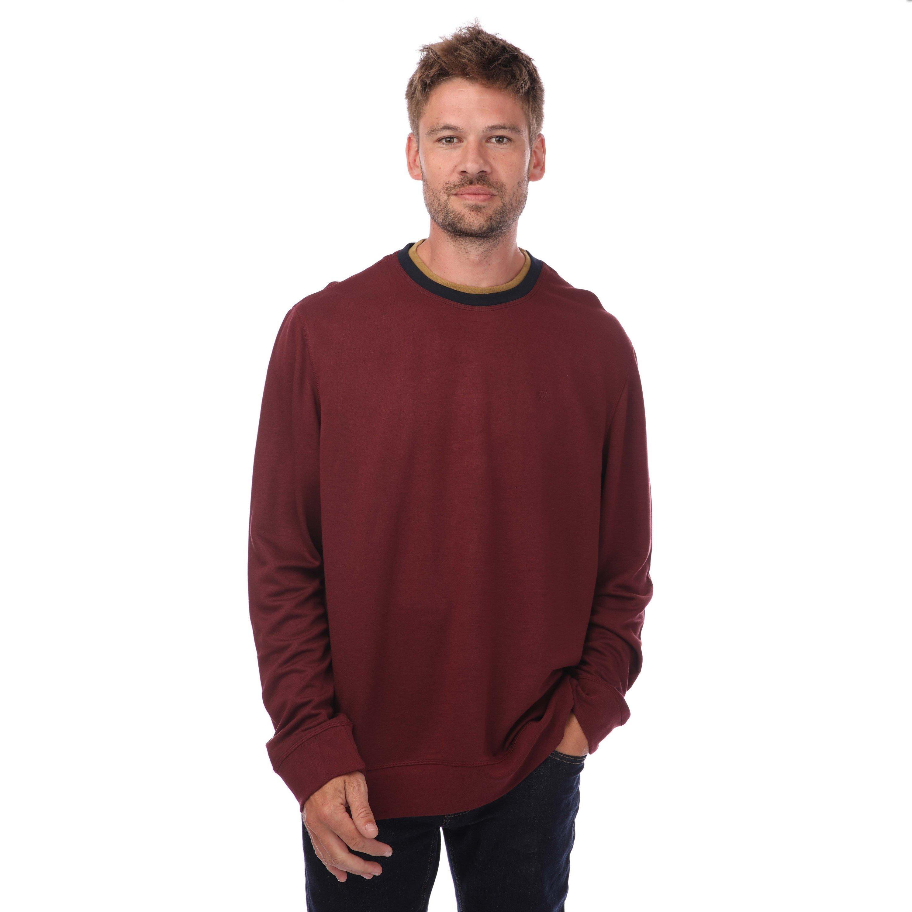 Ted Baker Men's Contrast Trim Sweater - Red - 3XL (8)