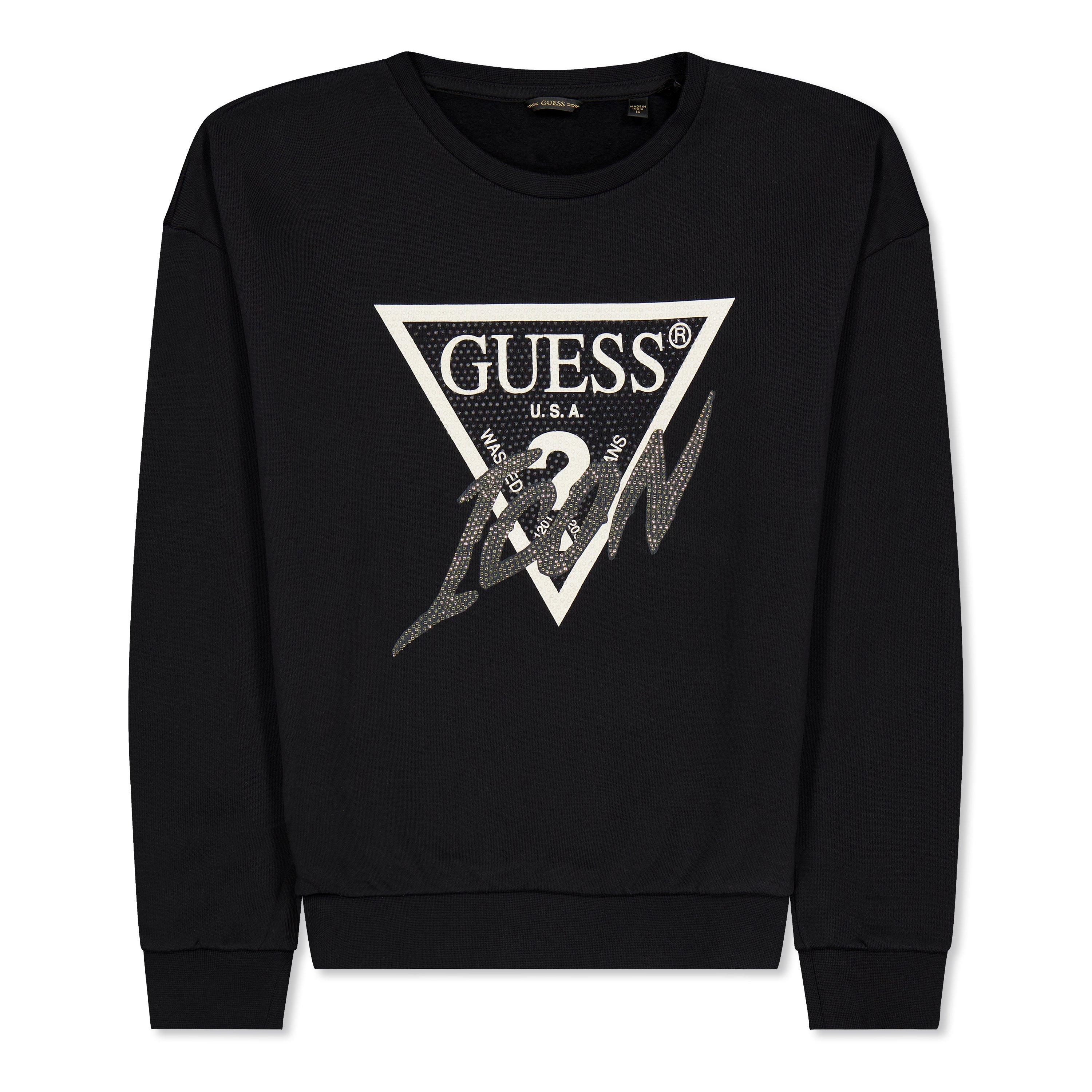 Crna A996 JBLK - Guess - Kids' Active Crew Sweatshirt - 1