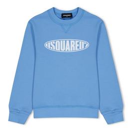 DSquared2 Oval Logo Crew Sweater Juniors