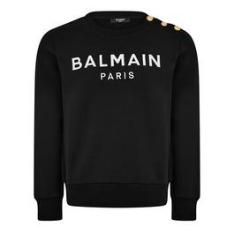 Balmain Embroidered Paris Sweatshirt Juniors