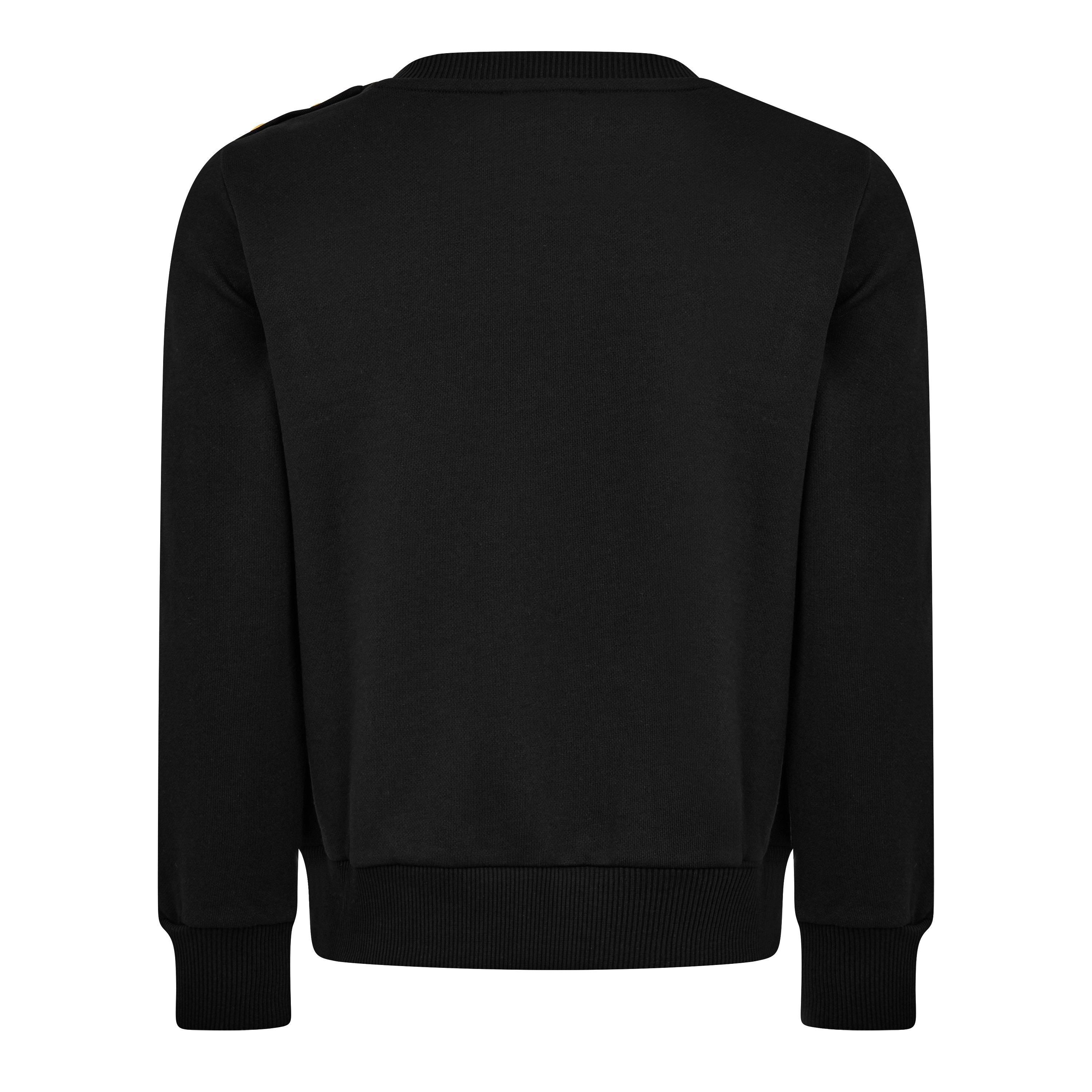 Black 930BC - Balmain - Embroidered Paris Sweatshirt Juniors - 2