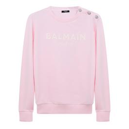 Balmain Embroidered Paris Sweatshirt Juniors