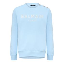 Balmain Embroidered Paris Sweatshirt Juniors