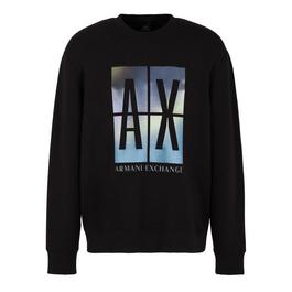 Armani Exchange Logo Crew Sweatshirt