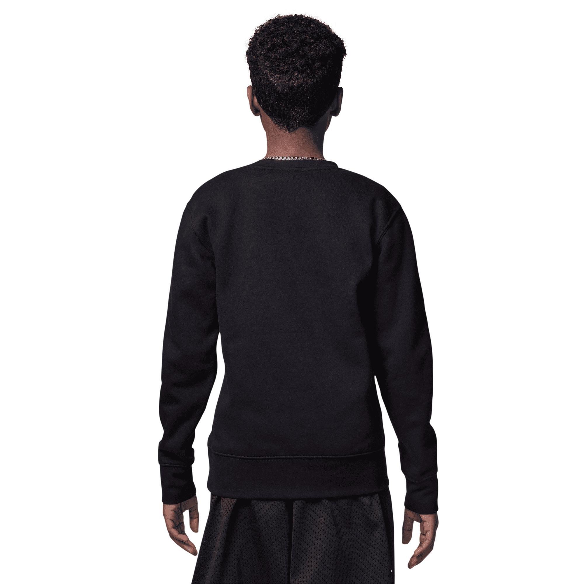 Black - Air Jordan - Fleece Crew Sweatshirt Juniors - 3
