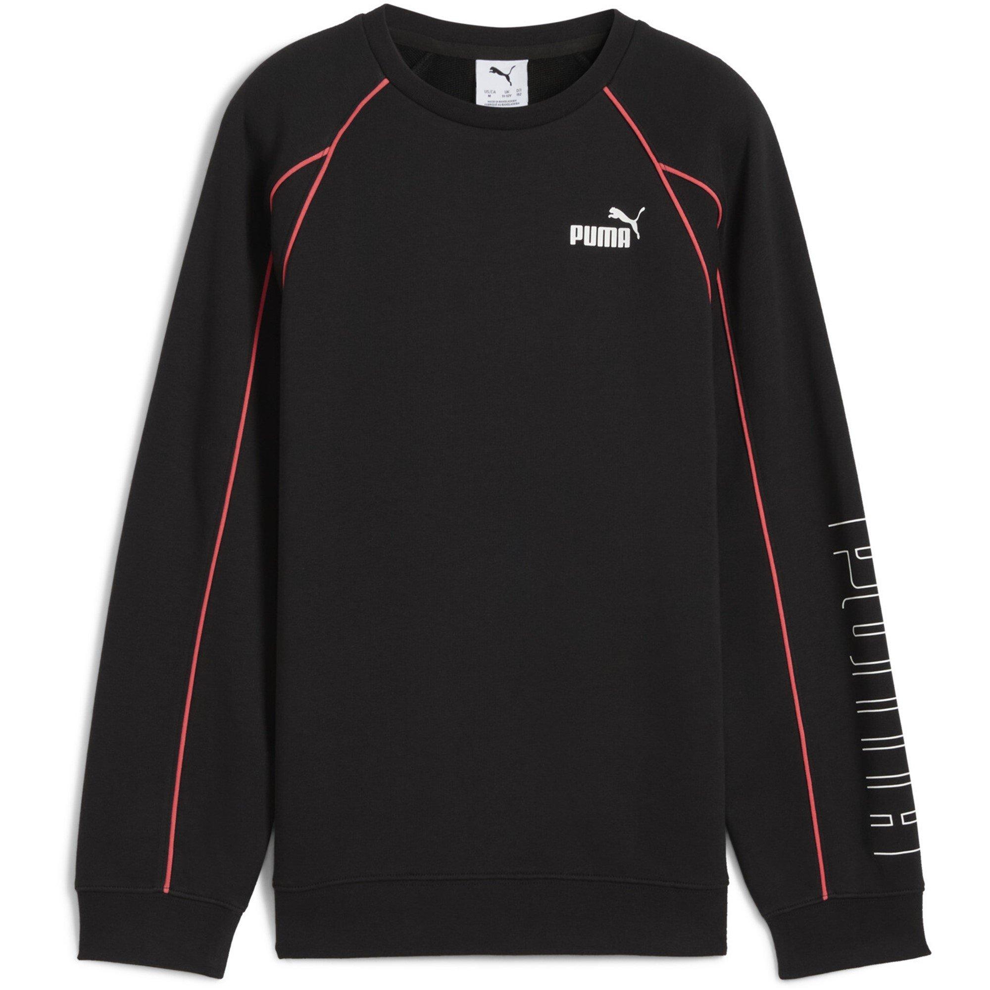 Puma  Kids ' Sport Crew Sweatshirt - Black Puma Black - 13-14 Yrs