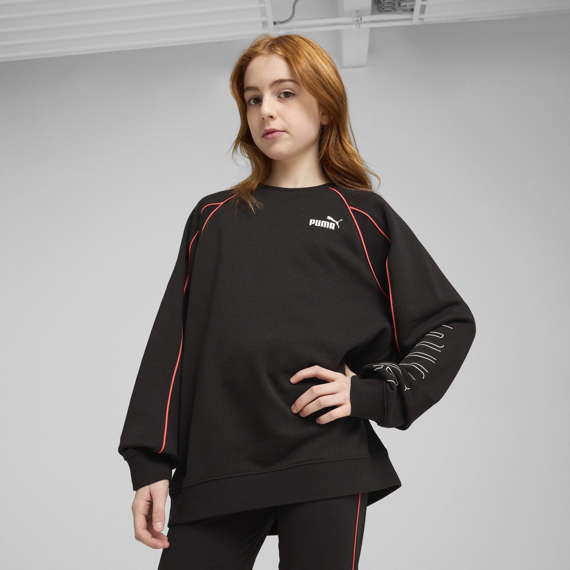 Preto Puma - Puma - Kids' Sport Crew Sweatshirt - 2