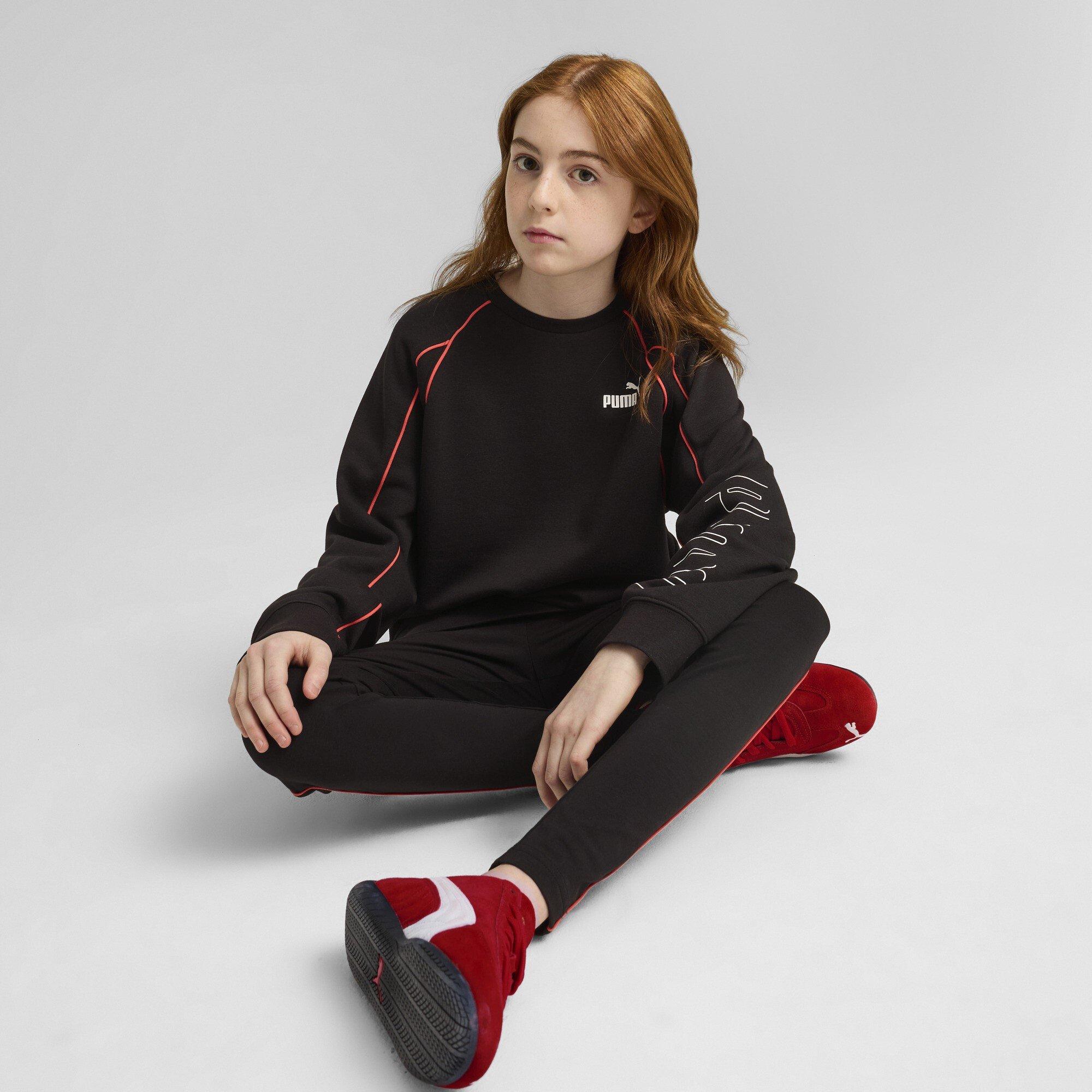 Preto Puma - Puma - Kids' Sport Crew Sweatshirt - 4