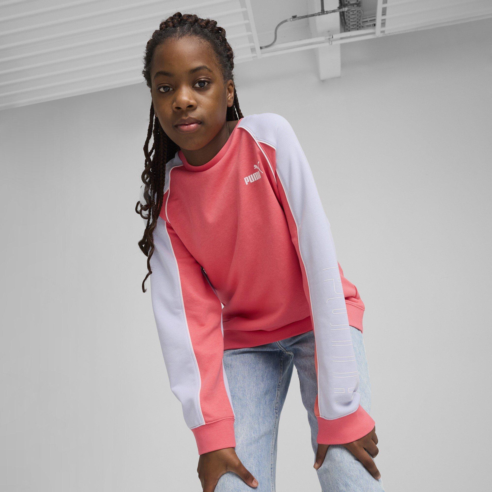 Peach - Puma - Unisex Kids' Sport Crew Sweatshirt - 2