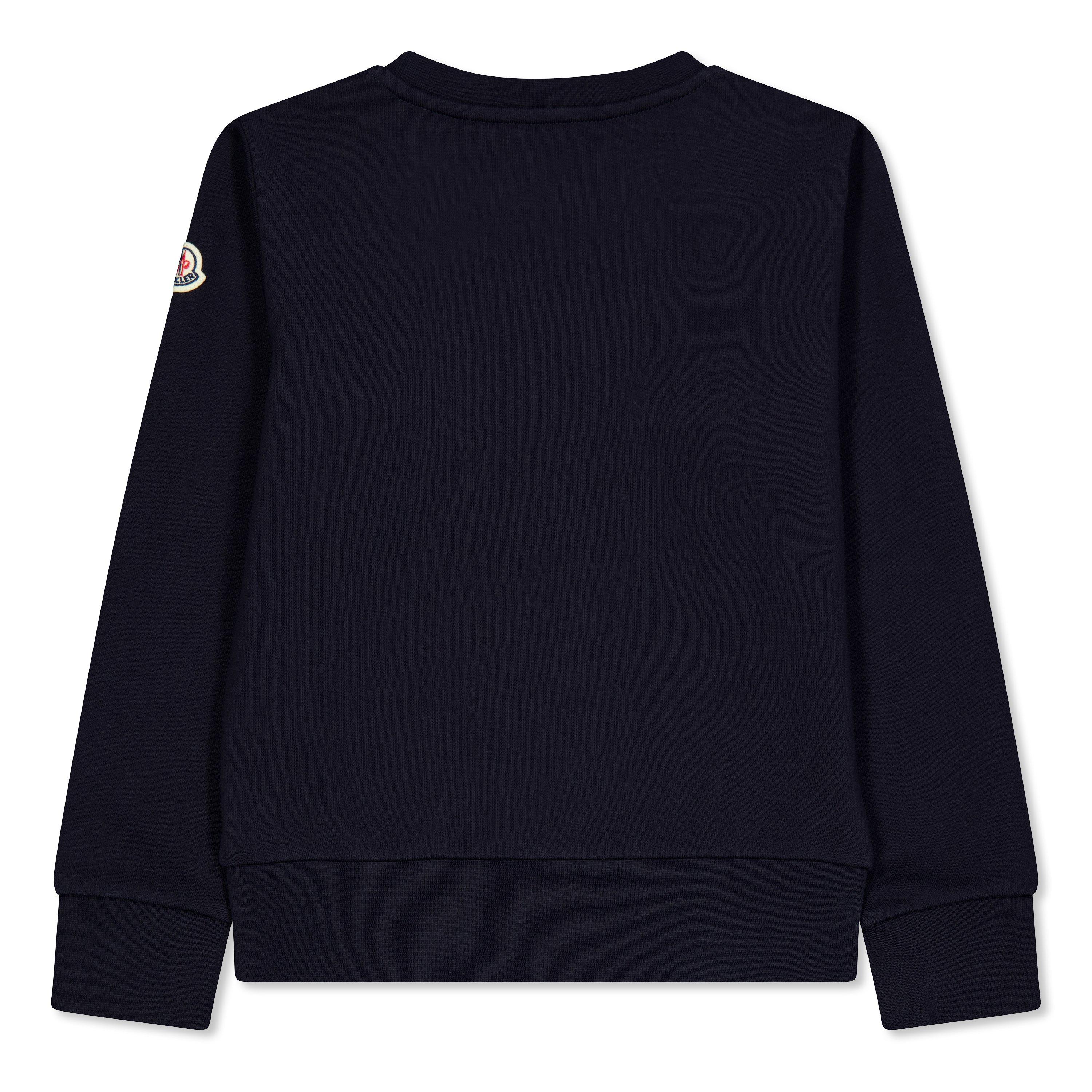 Navy 778 - Moncler - Logo Crew Sweater Juniors - 2