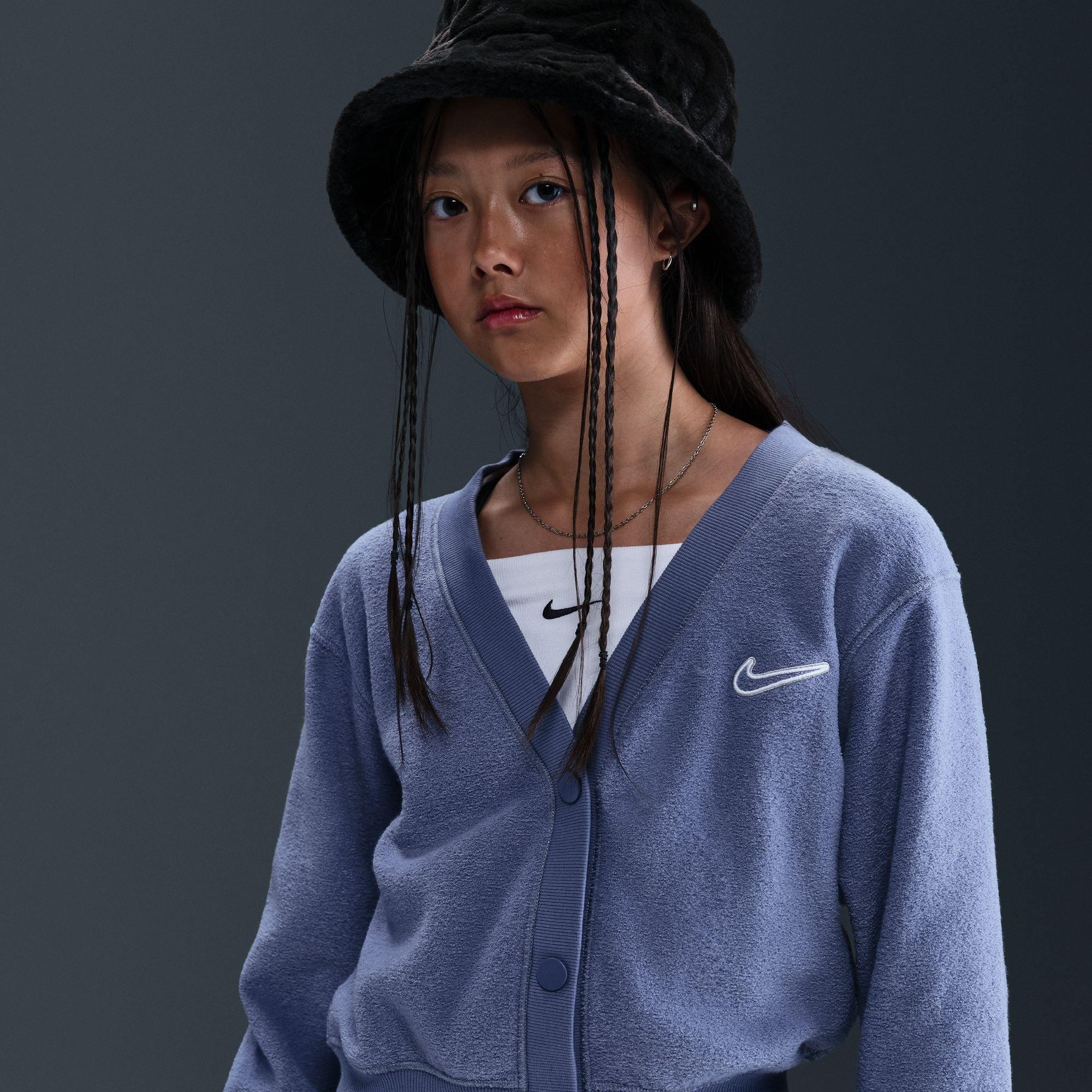 World Indigo/Wh - Nike - Nike G Nsw Flc Ls T Jn99 - 6