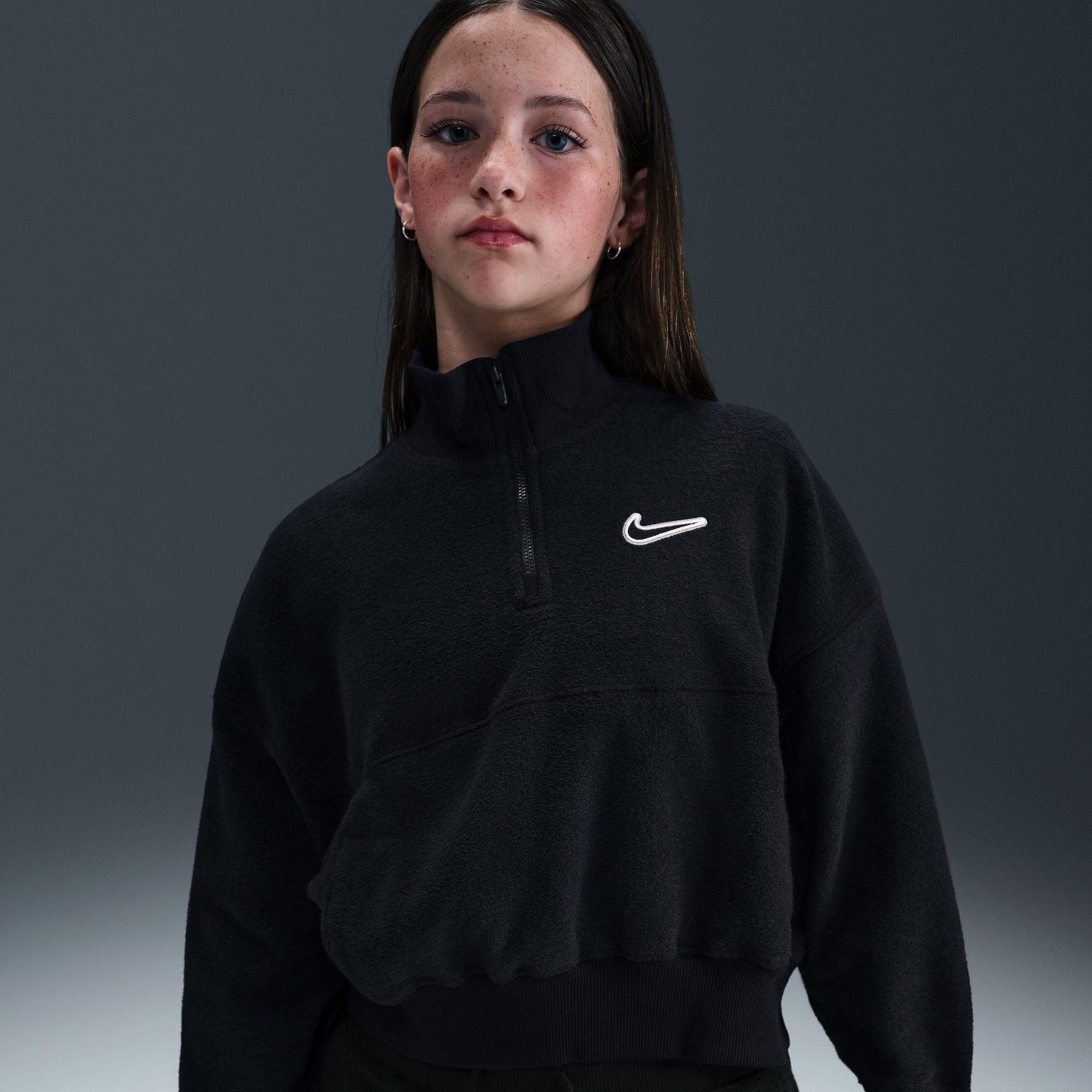 Nero/Bianco - Nike - Nike G Nsw Flc Ls T Jn99 - 6