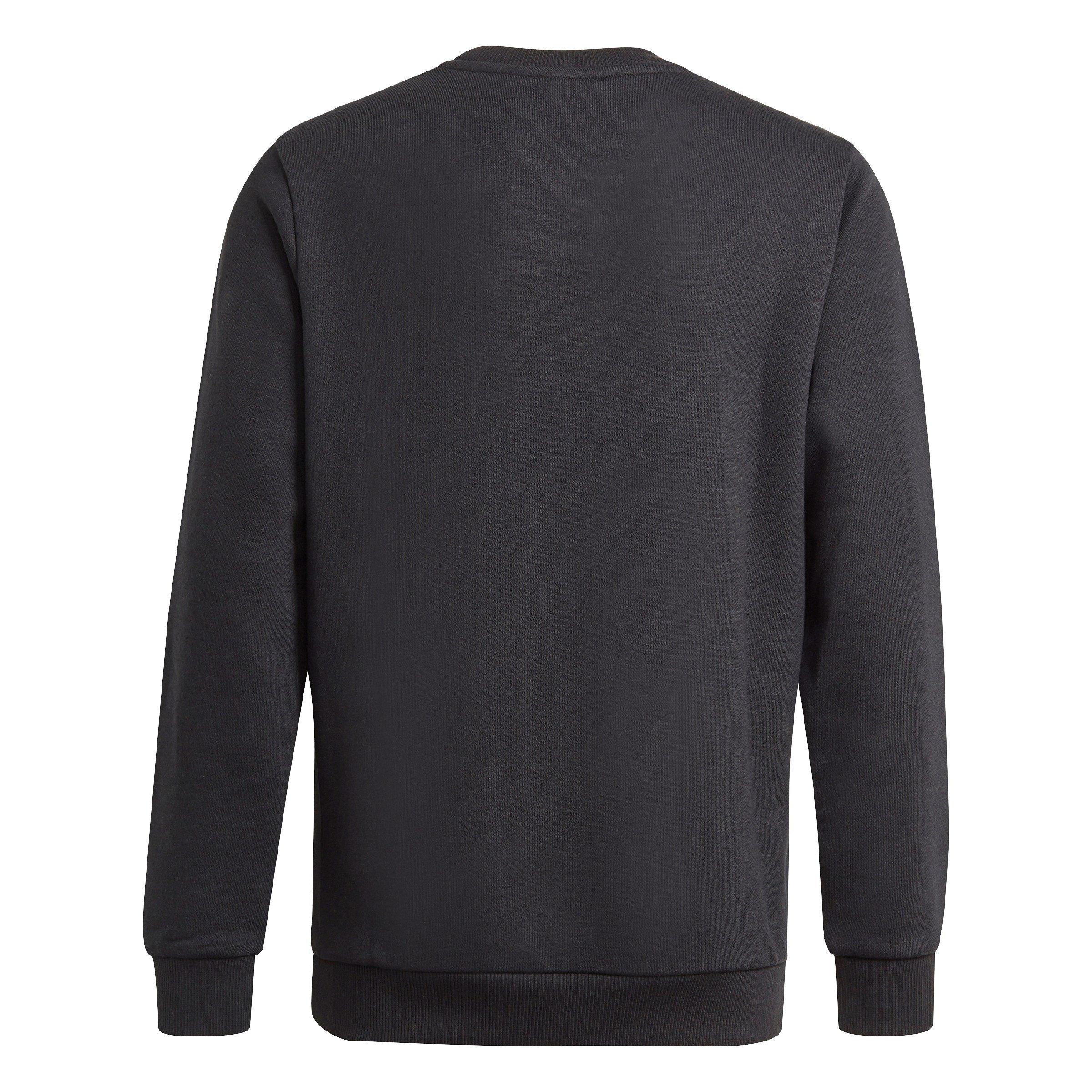 Zwart/Wit - adidas - Linear Crew Sweater Junior Boys - 2