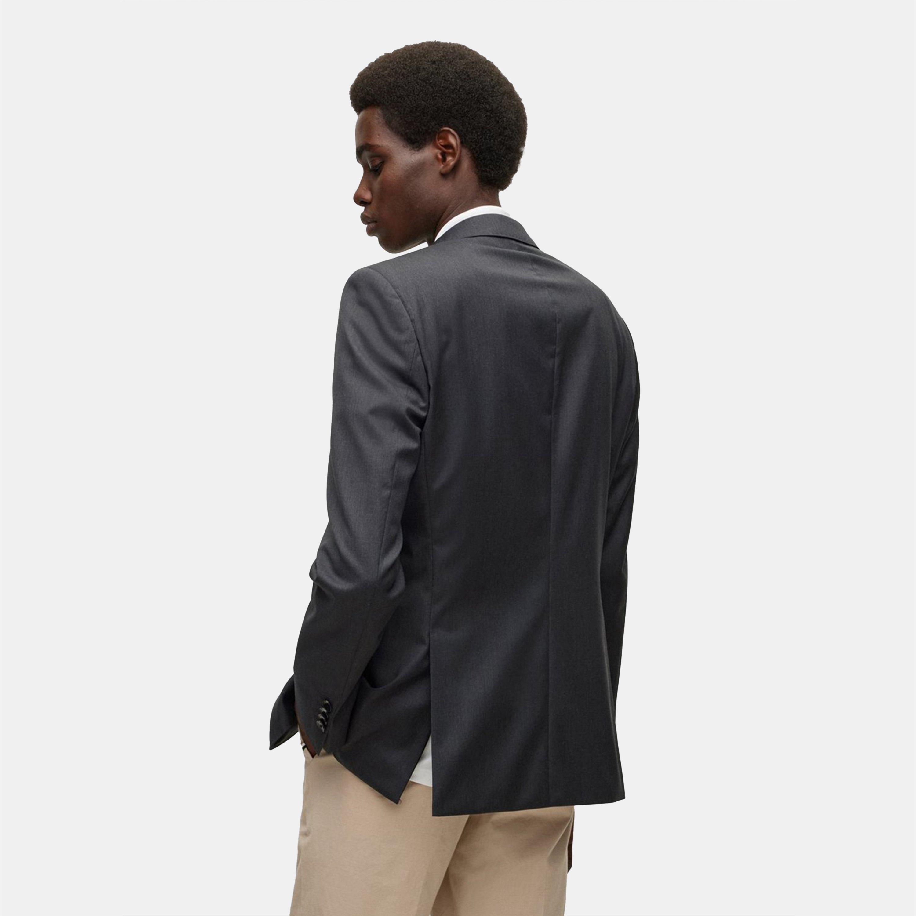 Donkergrijs - Boss - Men's Cyl Blazer, Premium Virgin Wool - 4