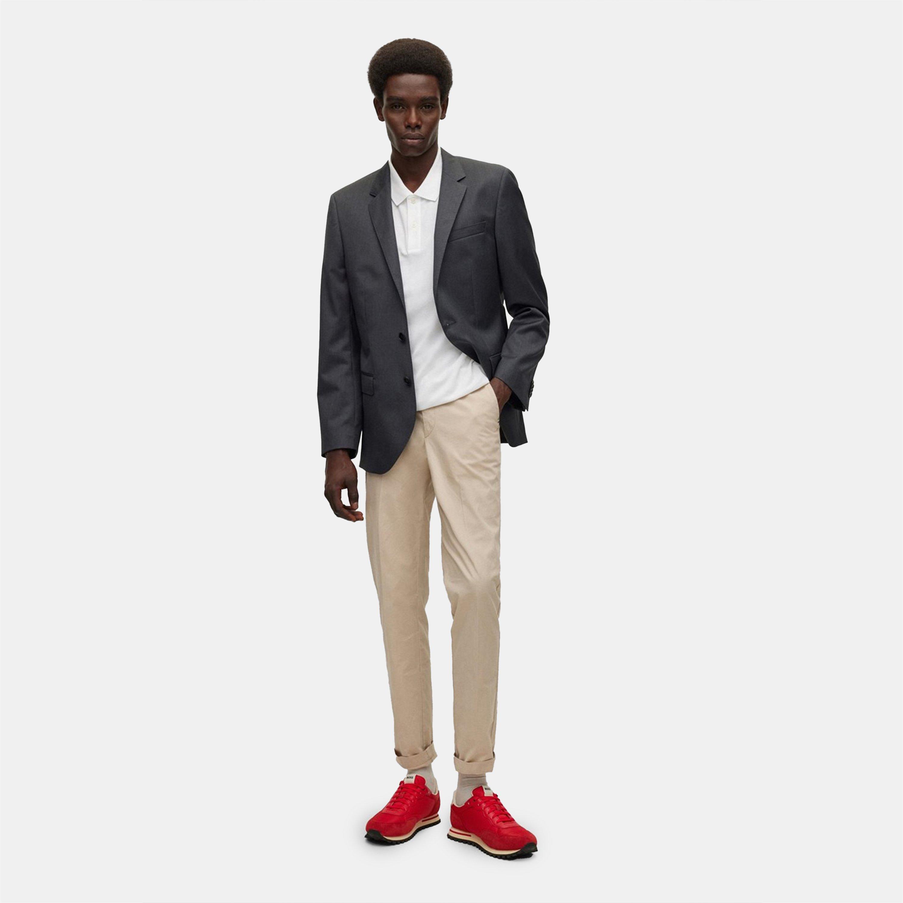 Donkergrijs - Boss - Men's Cyl Blazer, Premium Virgin Wool - 6