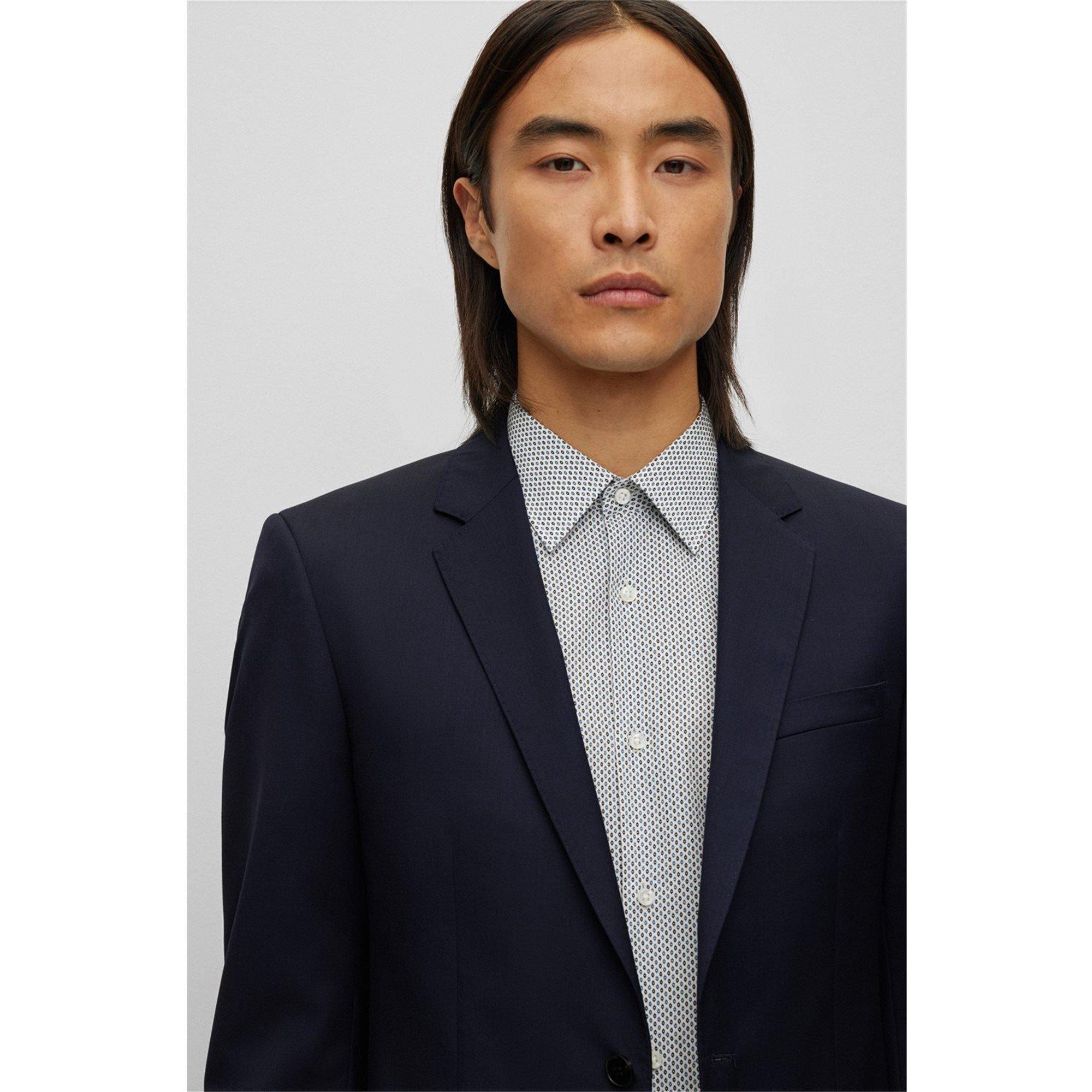 Azul oscuro - Boss - Men's Cyl Blazer, Premium Virgin Wool - 4