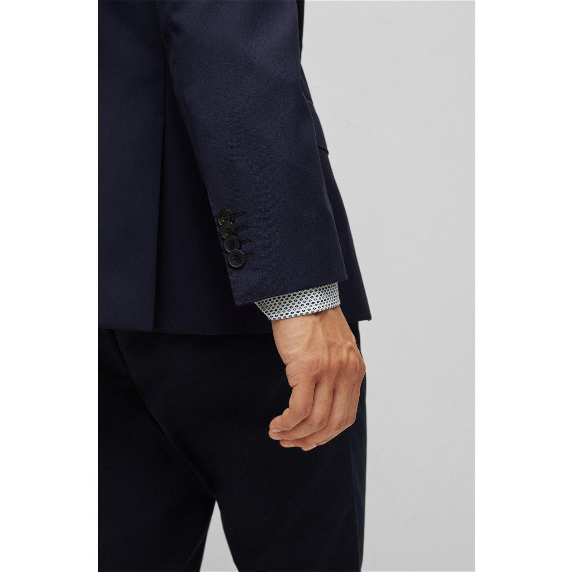 Azul oscuro - Boss - Men's Cyl Blazer, Premium Virgin Wool - 7
