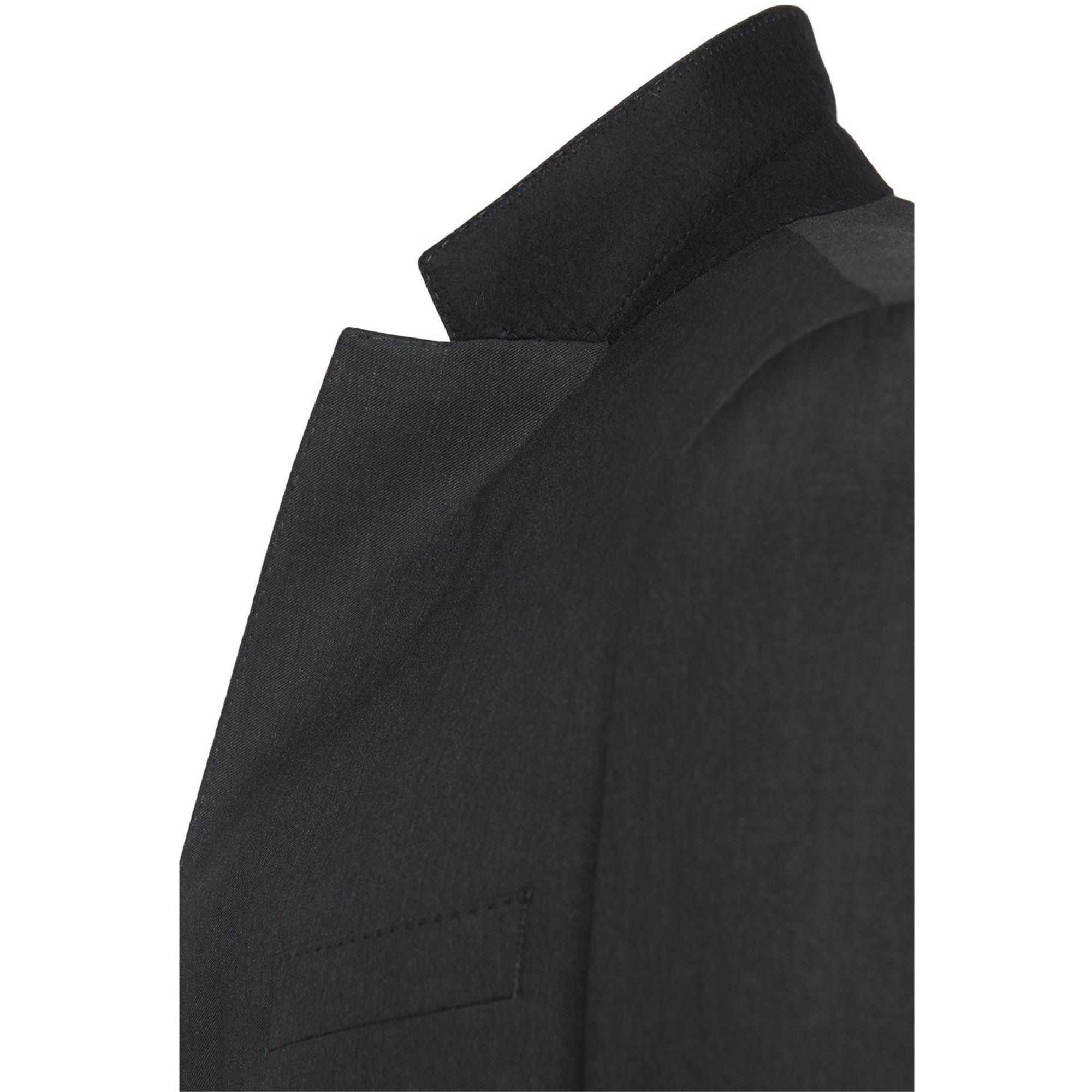 Dark Grey - Boss - Men's Ryan Cyl Slim Fit Wool Suit Jacket - 2