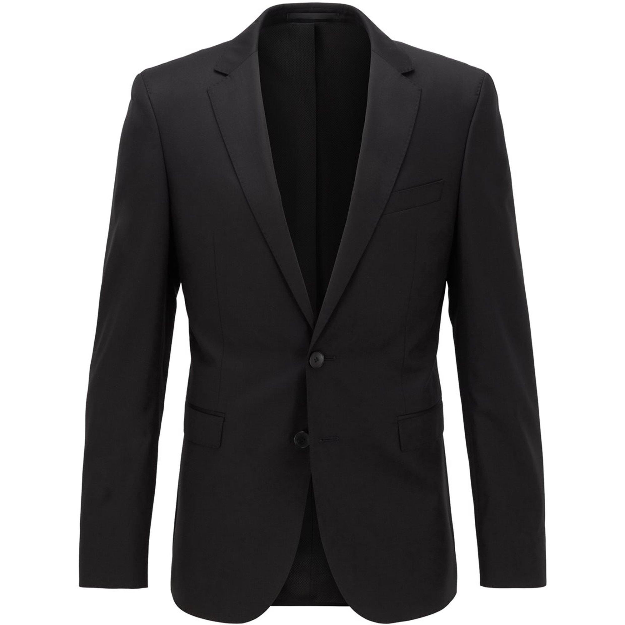 Black - Boss - Men's Ryan Cyl Slim Fit Wool Suit Jacket - 1