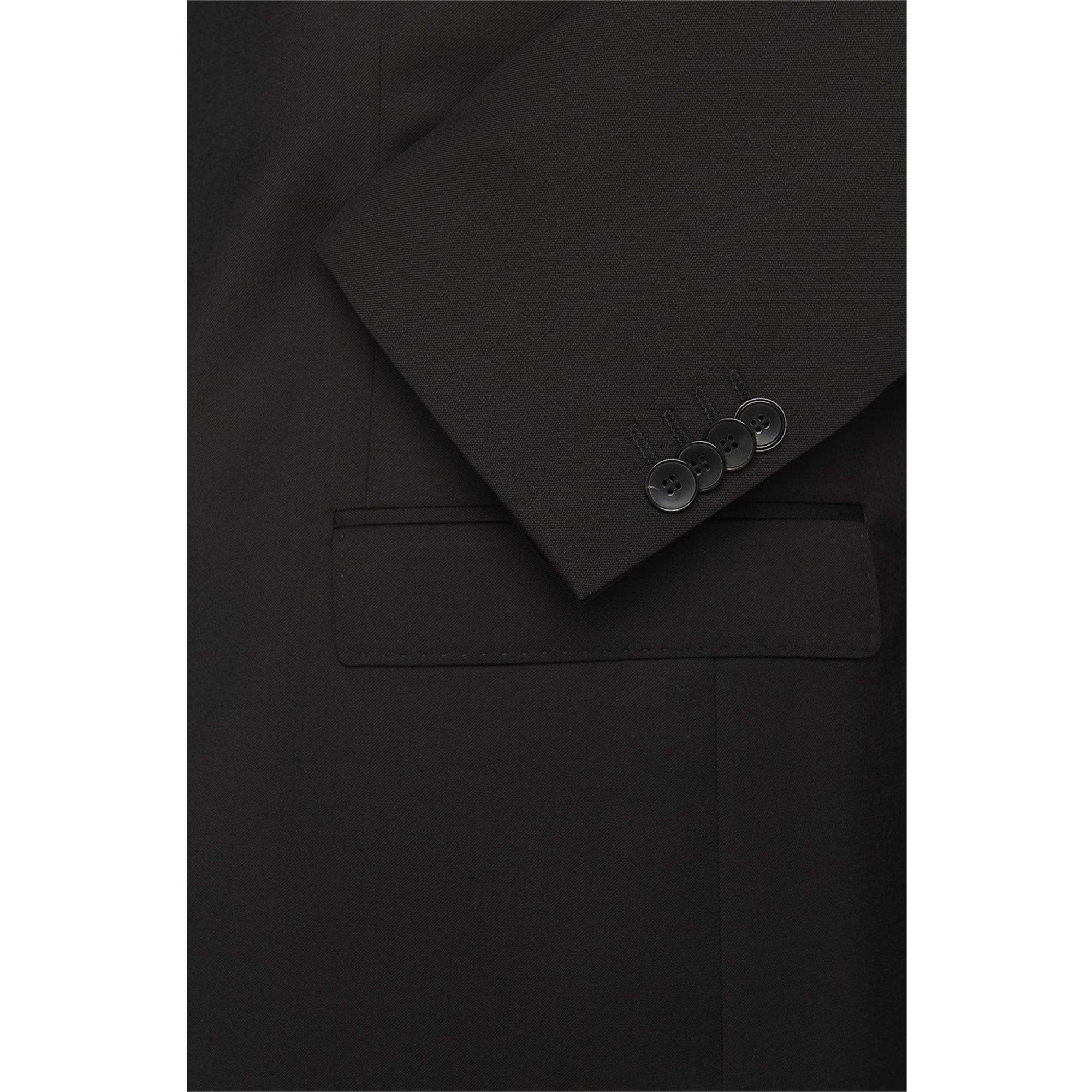 Black - Boss - Men's Ryan Cyl Slim Fit Wool Suit Jacket - 3