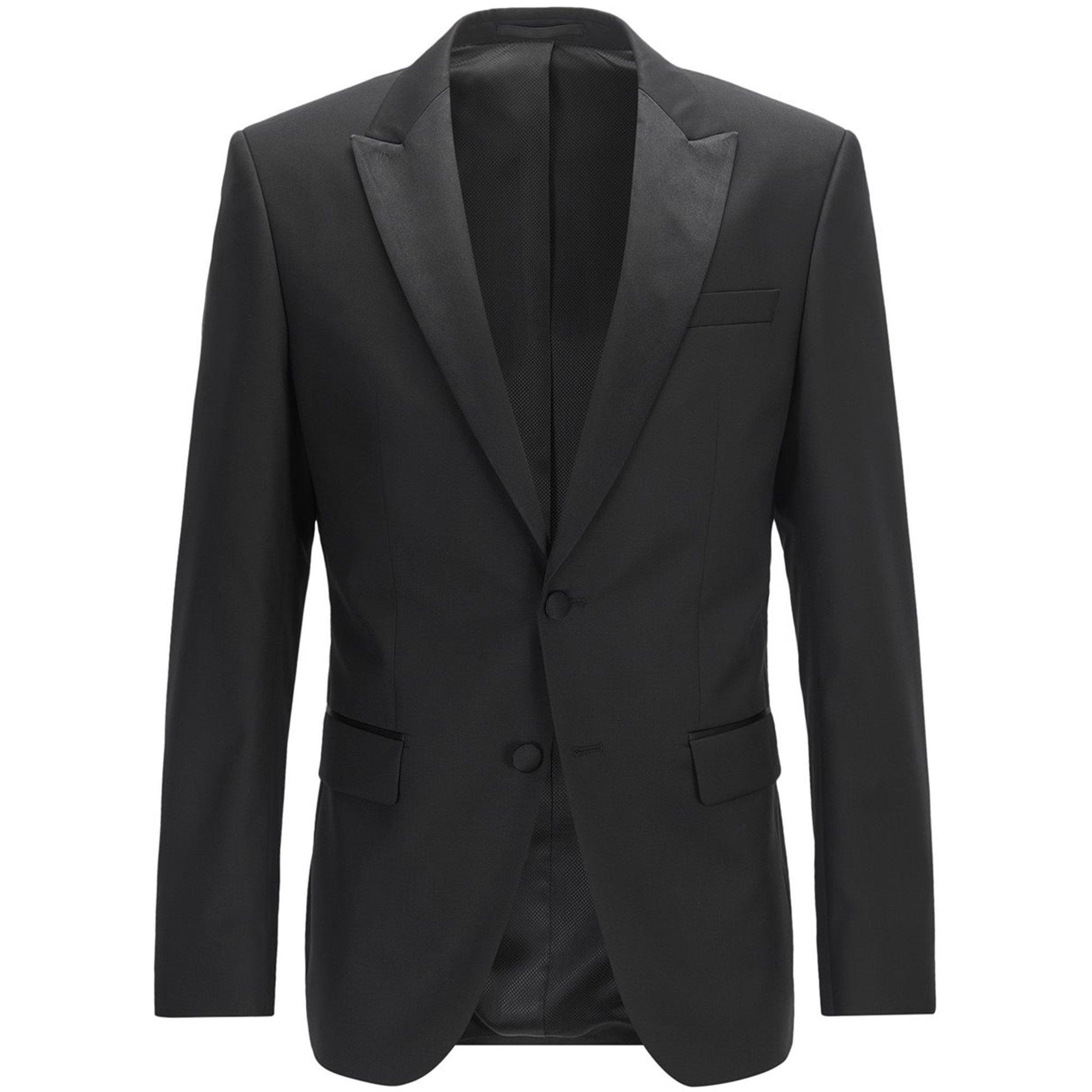 Black - Boss - Men's Halwod Cyl Suit Jacket - 1