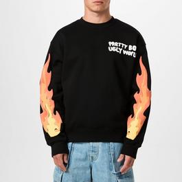 Pretty Boy Ugly World Flames Sweater