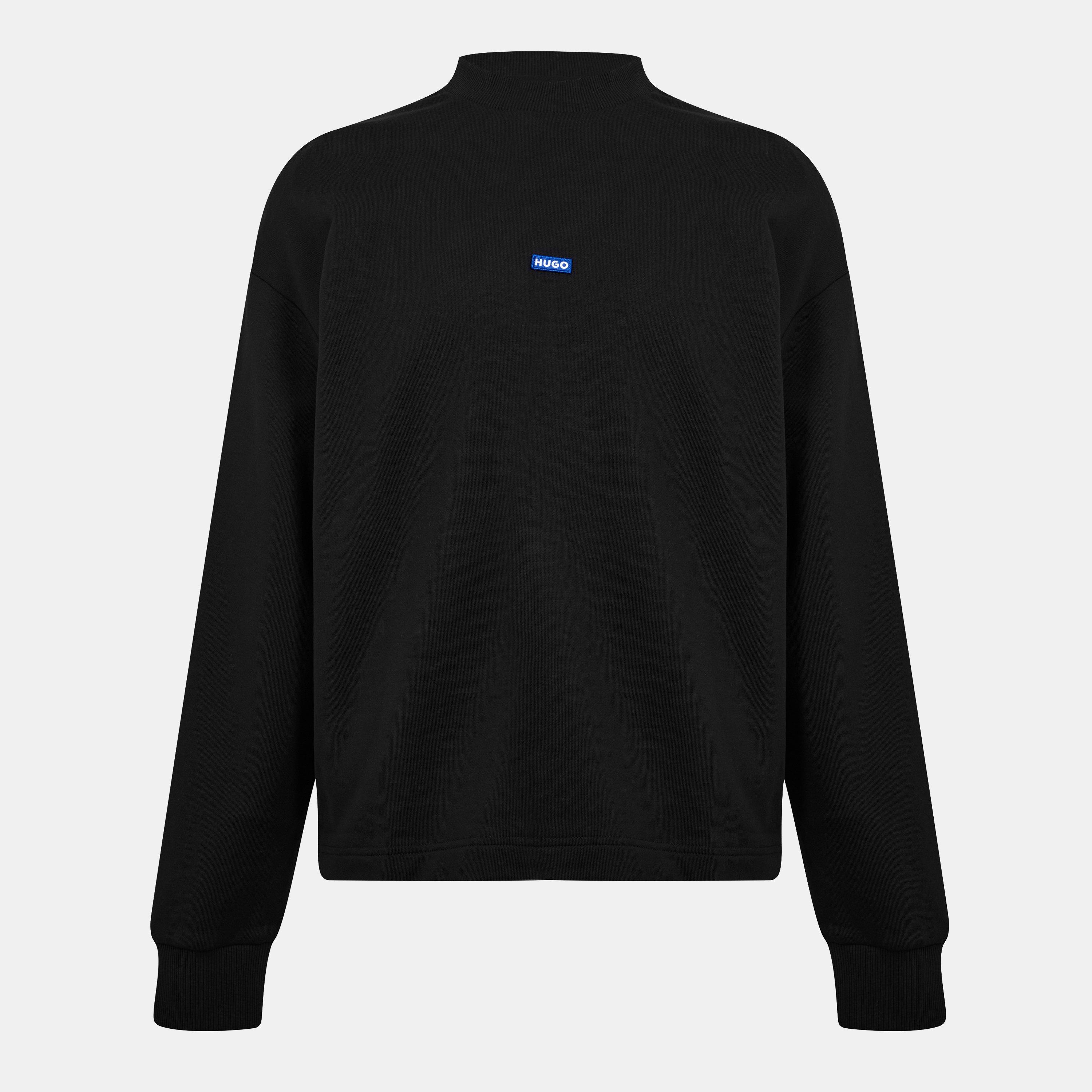 Black 001 - Hugo - Men's Cotton Relaxed Fit Crew Sweatshirt - 1
