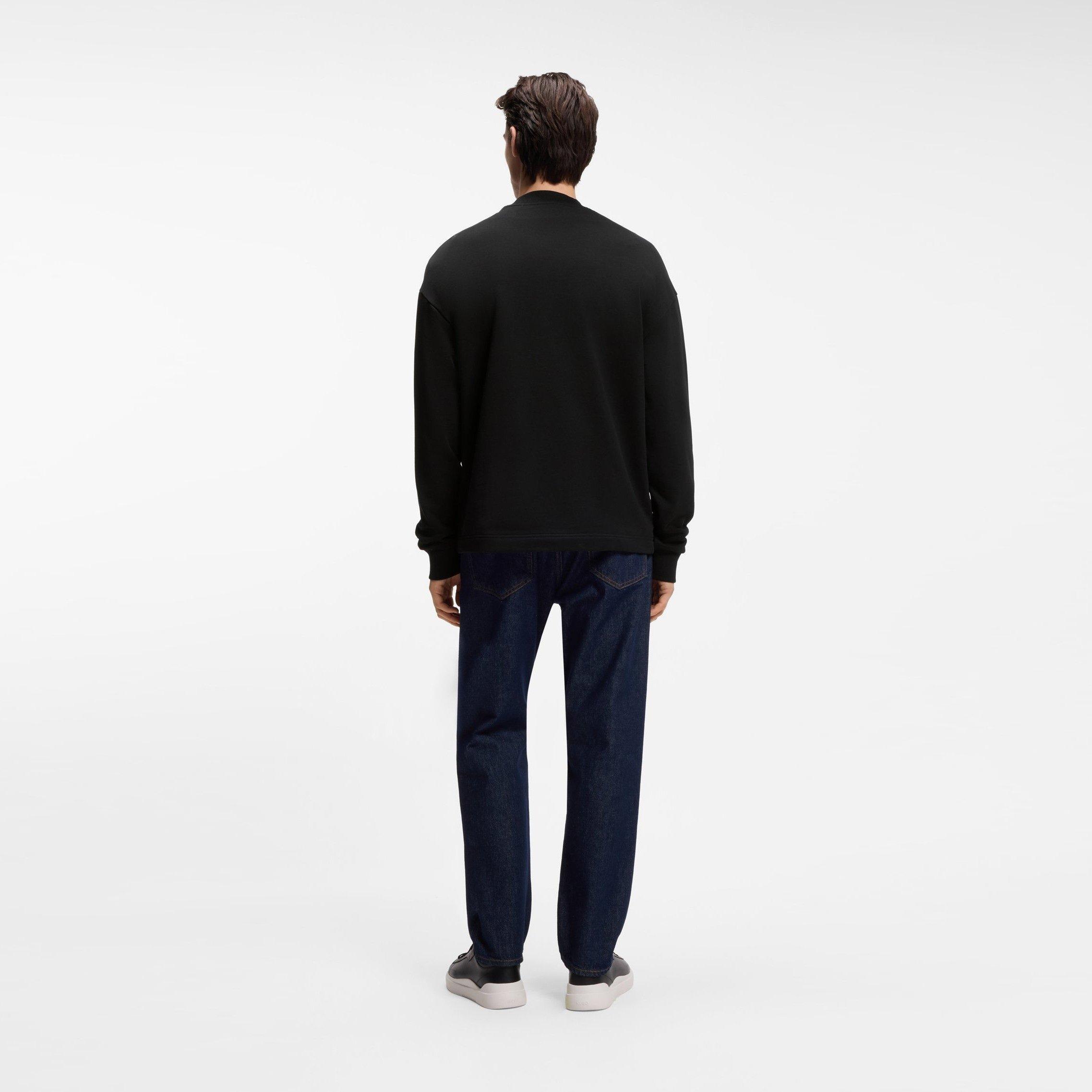 Black 001 - Hugo - Men's Cotton Relaxed Fit Crew Sweatshirt - 4