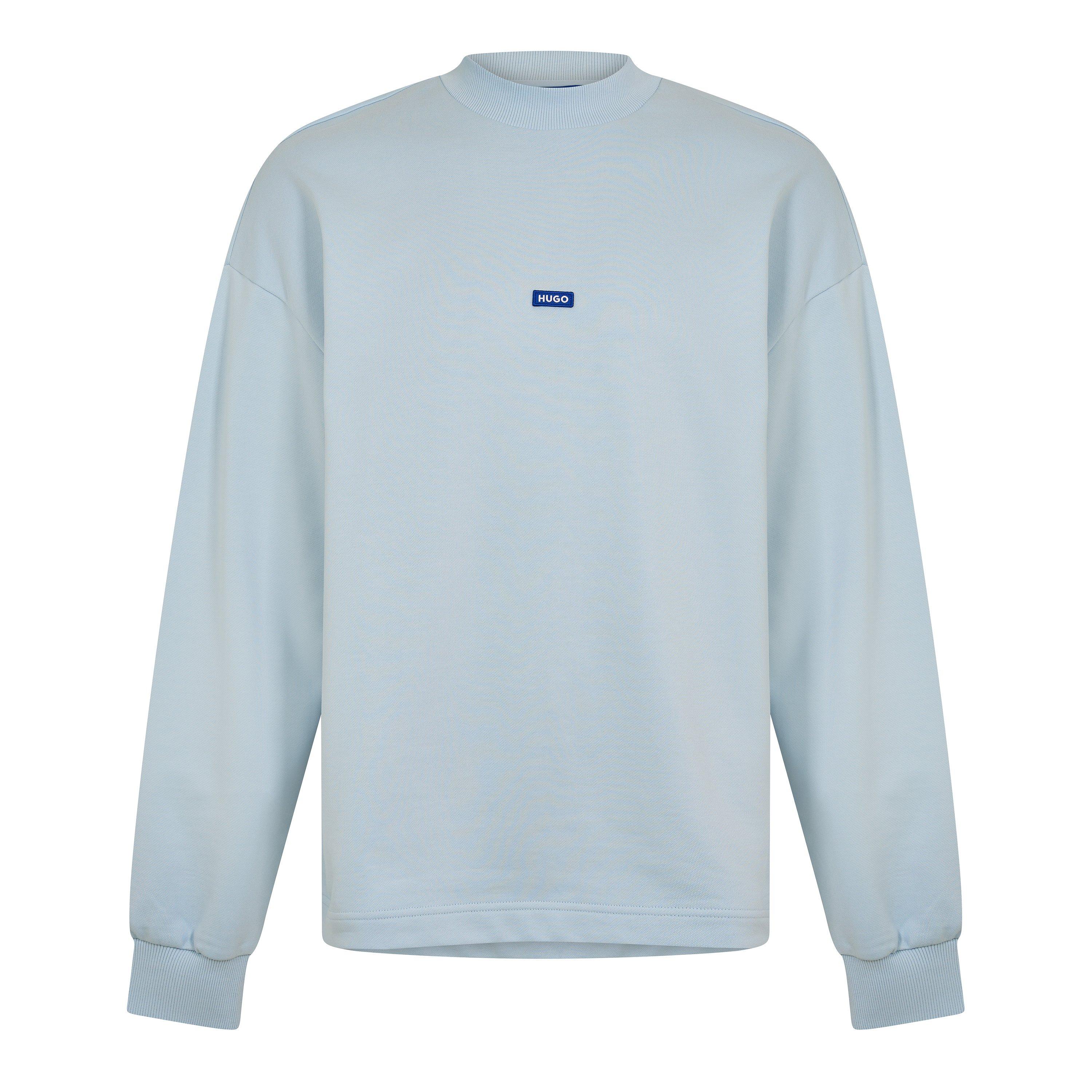 Hugo Men's Cotton Relaxed Fit Crew Sweatshirt - Open Blue - XL