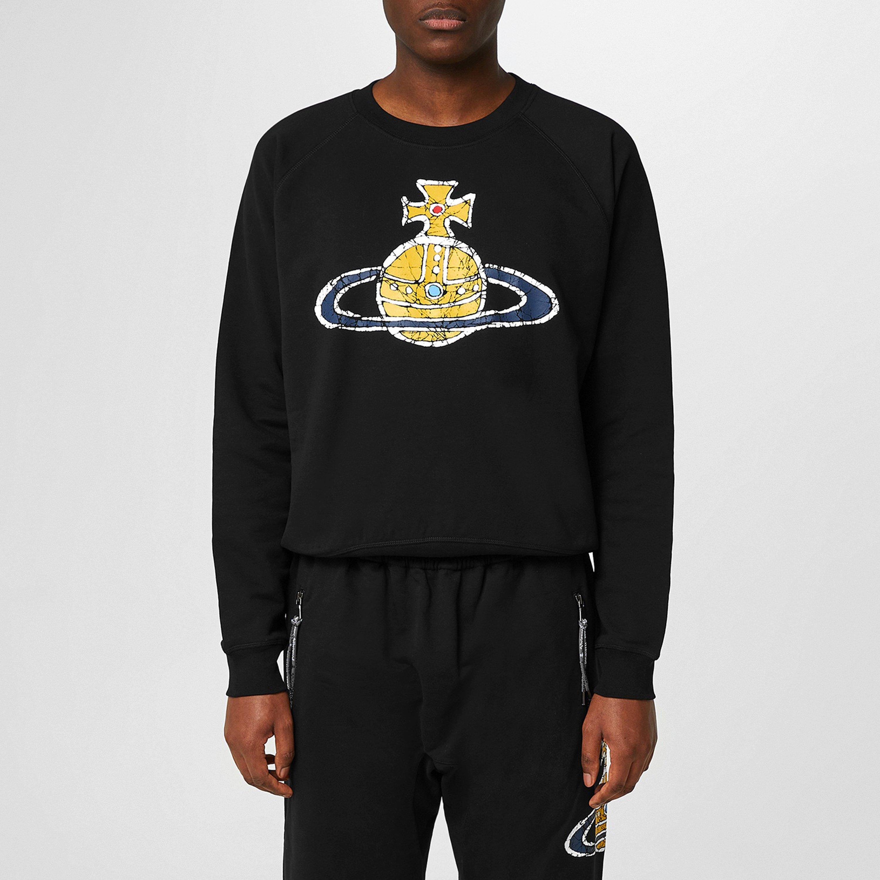 Black - Vivienne Westwood - Time Machine Raglan Sweatshirt - 1