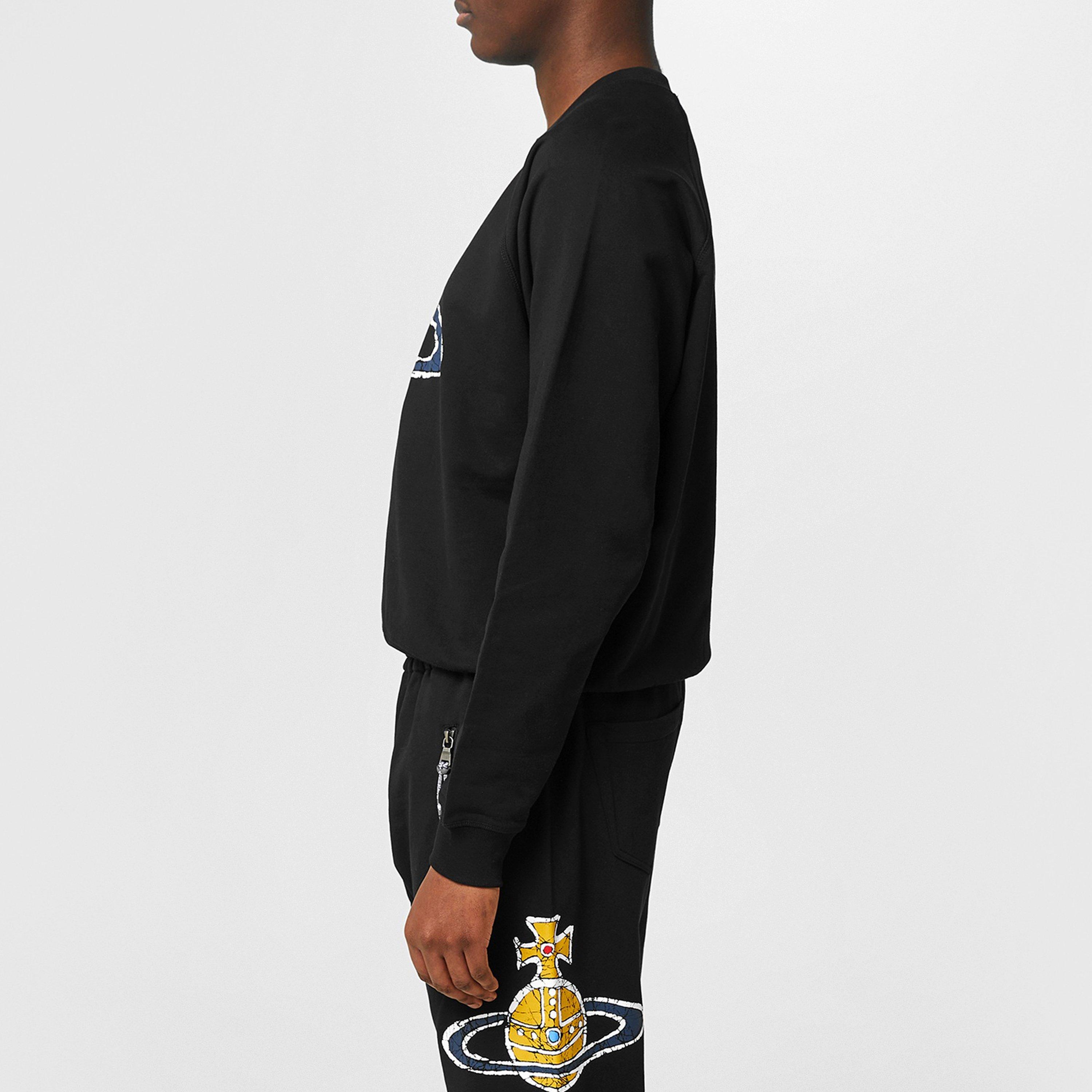 Black - Vivienne Westwood - Time Machine Raglan Sweatshirt - 2