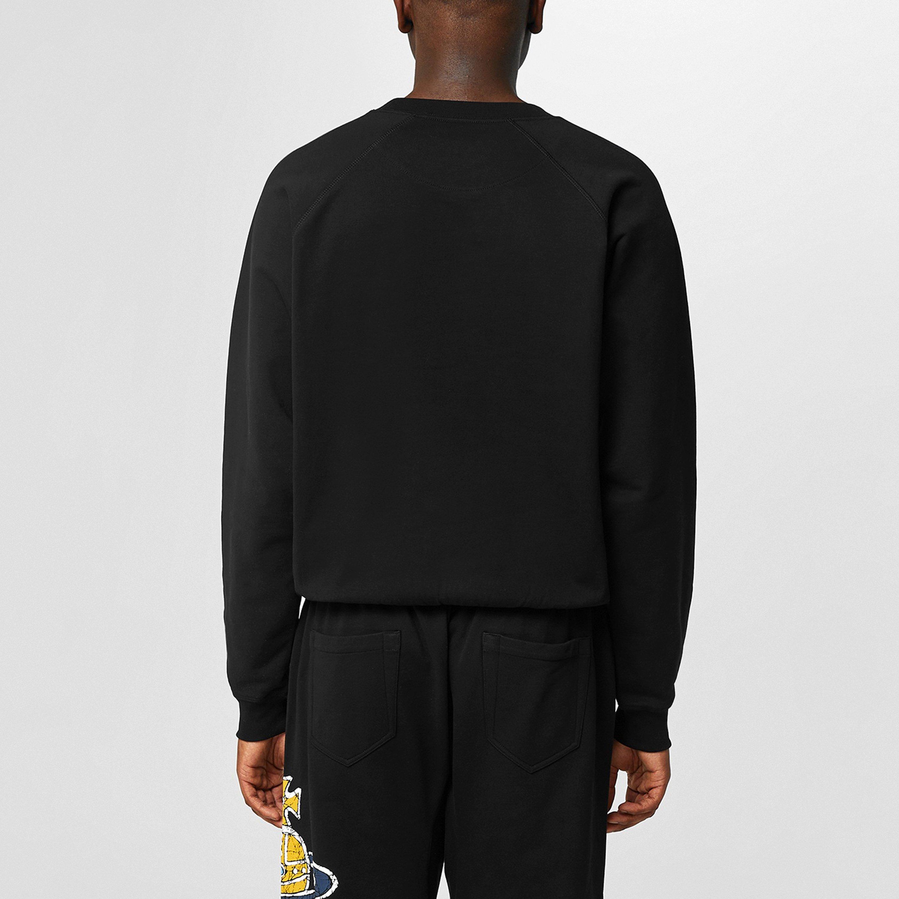 Black - Vivienne Westwood - Time Machine Raglan Sweatshirt - 3