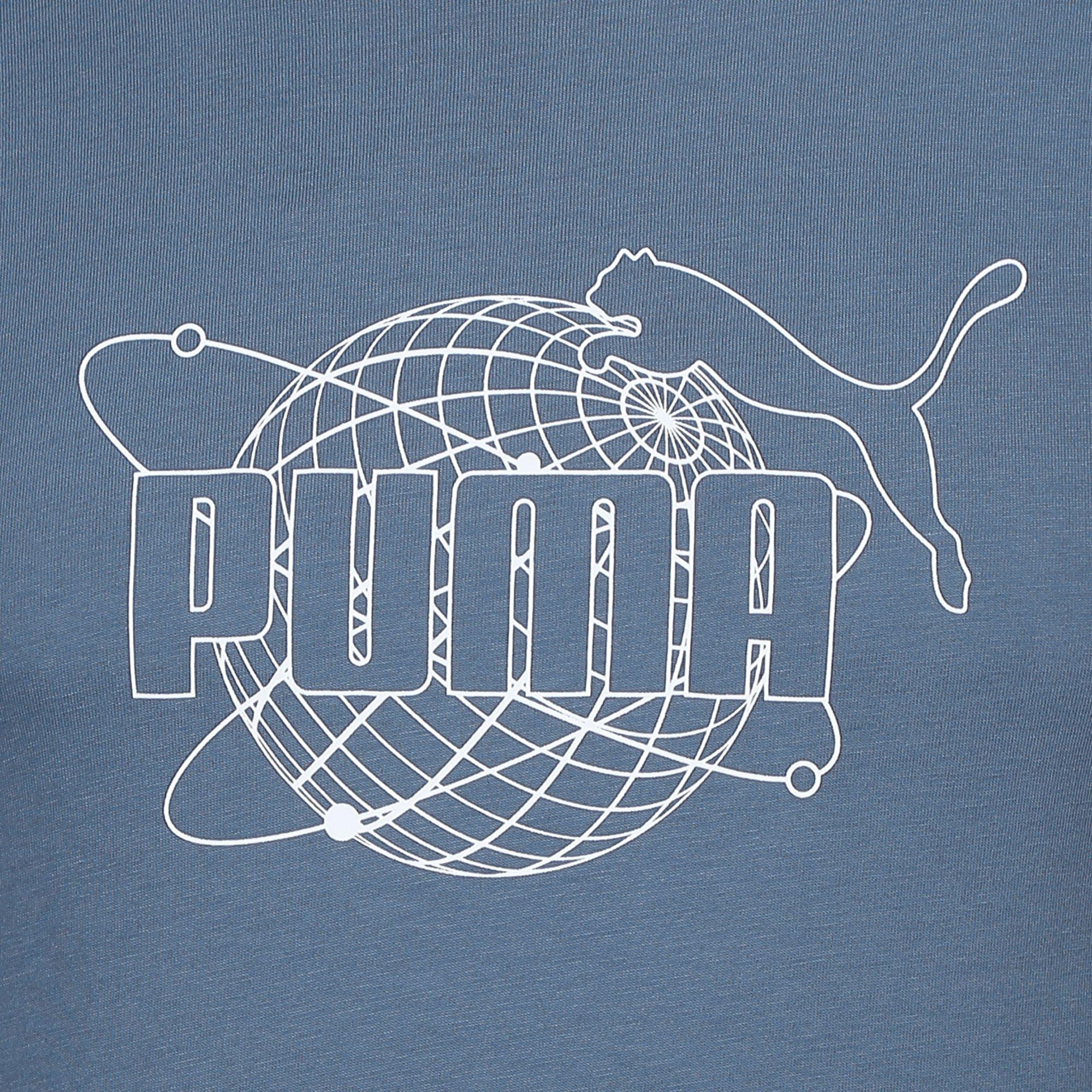 Inky Blue - Puma - Graphic T-Shirt Mens - 3