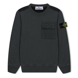 Stone Island Junior Crewneck Cotton Fleece