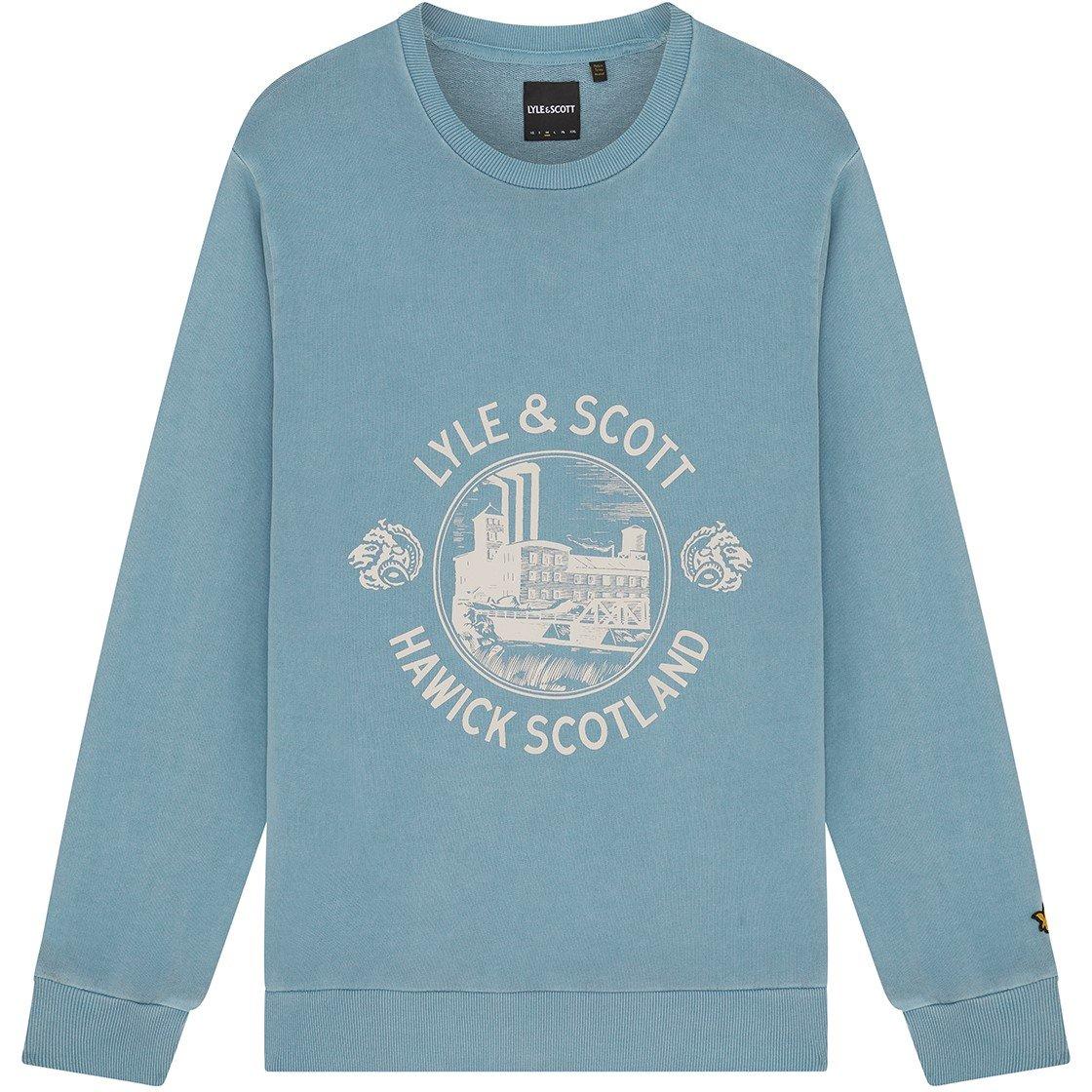 Skipt Blue - Lyle and Scott - Men's Crew Sweatshirt - 1