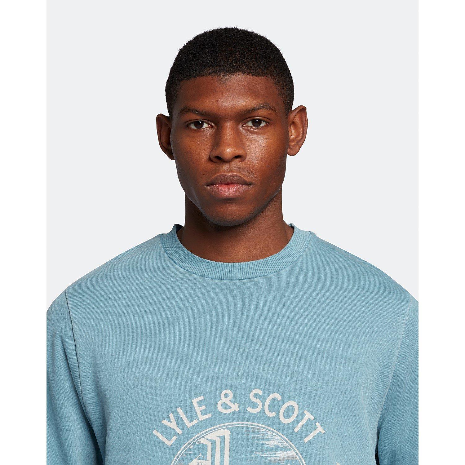 Skipt Blue - Lyle and Scott - Crew Sweatshirt - 2