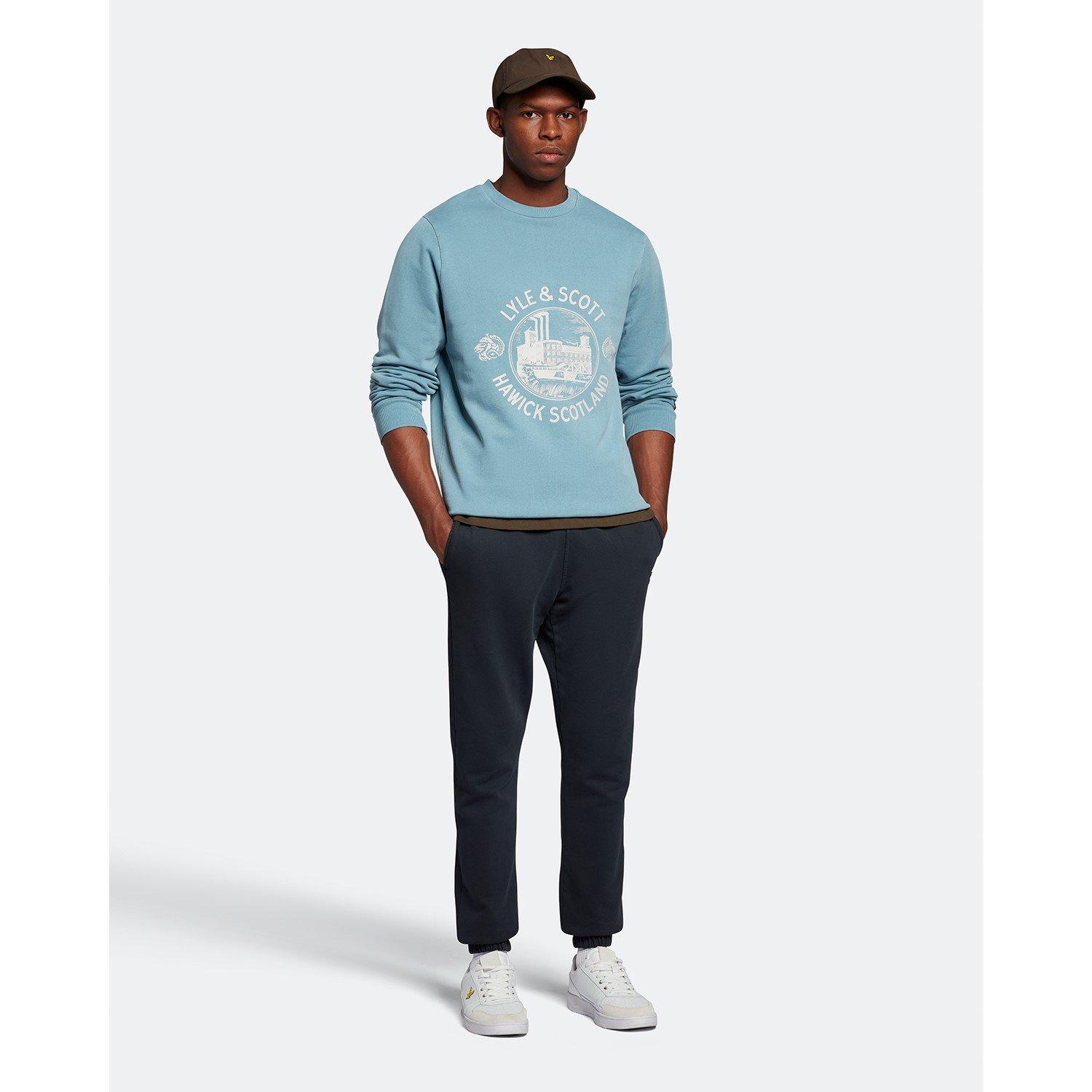 Skipt Blue - Lyle and Scott - Crew Sweatshirt - 4